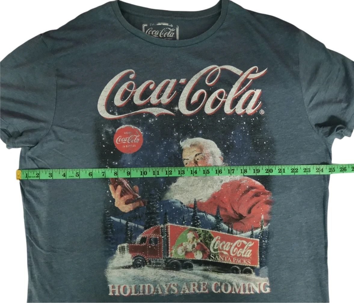 Coca Cola Rare Coca-Cola Santa Peacocks Tee Pepsi Big Logo Size US XXL / EU 58 / 5 - 4 Thumbnail