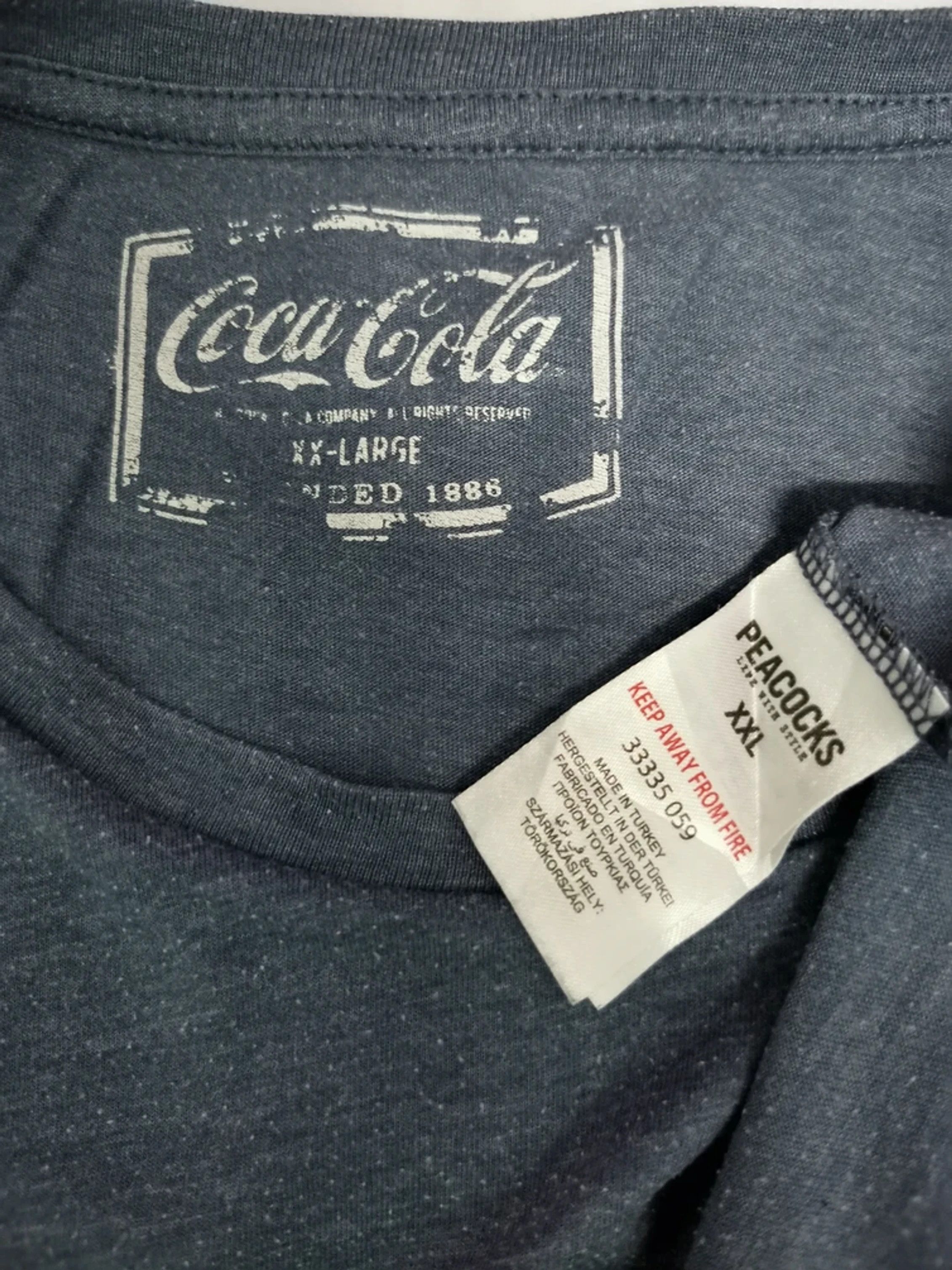 Coca Cola Rare Coca-Cola Santa Peacocks Tee Pepsi Big Logo Size US XXL / EU 58 / 5 - 3 Thumbnail