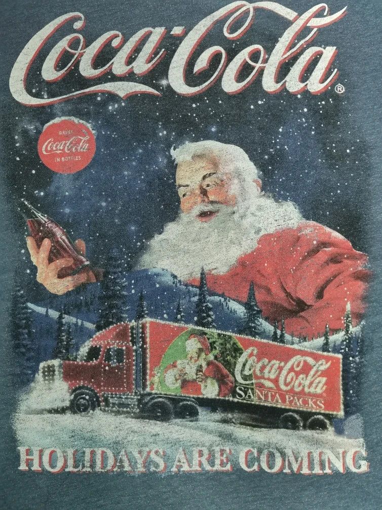 Coca Cola Rare Coca-Cola Santa Peacocks Tee Pepsi Big Logo Size US XXL / EU 58 / 5 - 1 Thumbnail