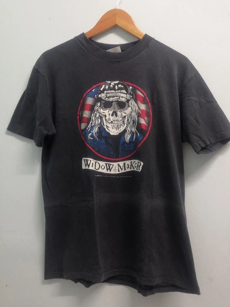Band Tees × Vintage Vintage Widowmaker Survivor Daytona Shirt Band Motorcycle Size US L / EU 52-54 / 3 - 1 Thumbnail