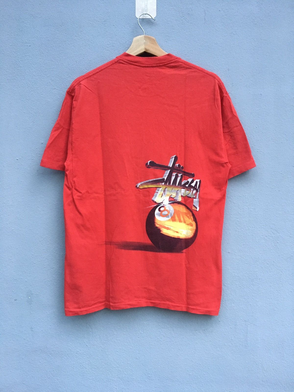 Stussy × Vintage Vintage stussy x eight ball skateboard tee Size US M / EU 48-50 / 2 - 6 Thumbnail