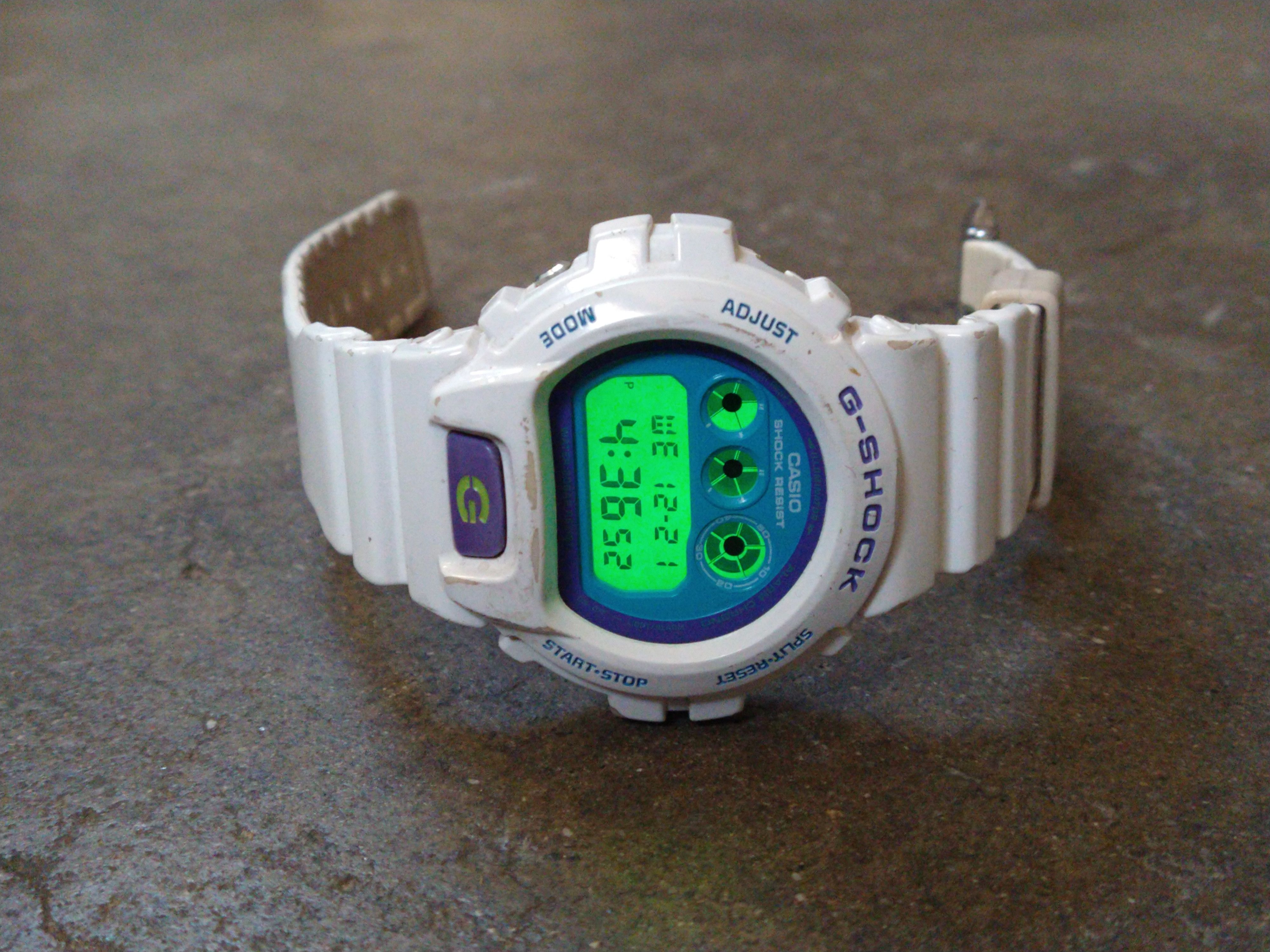 Casio × G Shock Casio G-Shock DW-6900-CS-7 White Watch Green Purple Blue Size ONE SIZE - 5 Thumbnail