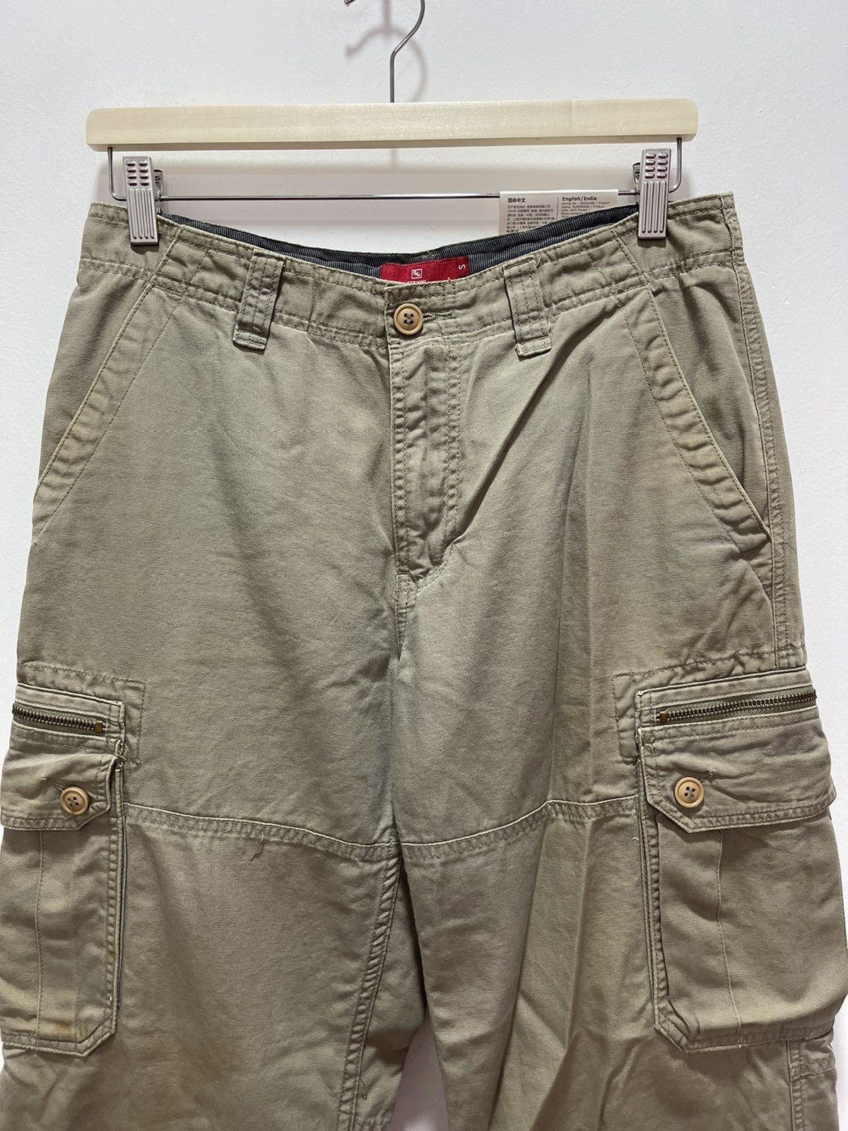 Japanese Brand × Vintage JAPANESE BERNINI BAGGY STYLE CARPENTER CARGO PANTS Size US 30 / EU 46 - 4 Thumbnail