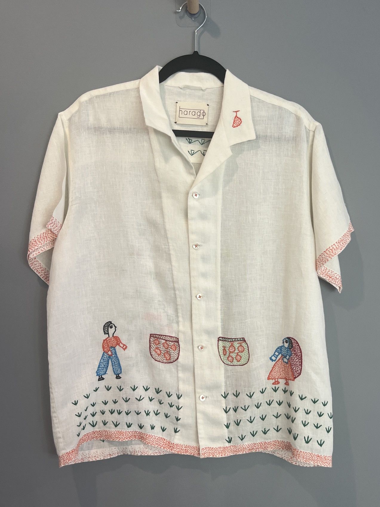 HARAGO Harago Hand Embroidered Shirt Size US S / EU 44-46 / 1 - 1 Thumbnail