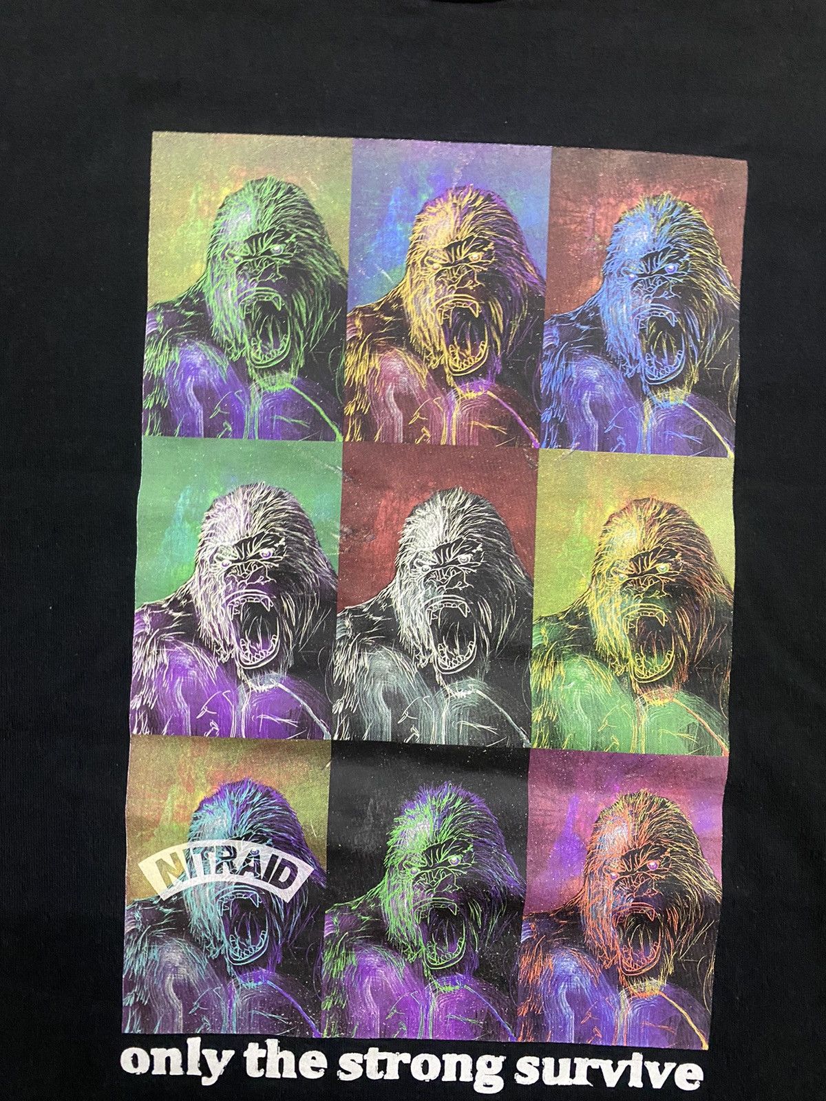 Japanese Brand × Nitraid Nitraid only strong survive kong tshirt Size US M / EU 48-50 / 2 - 6 Thumbnail
