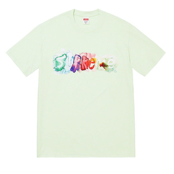 Supreme Supreme Watercolor Logo T-Shirt Pale Green SS23 DS | Grailed