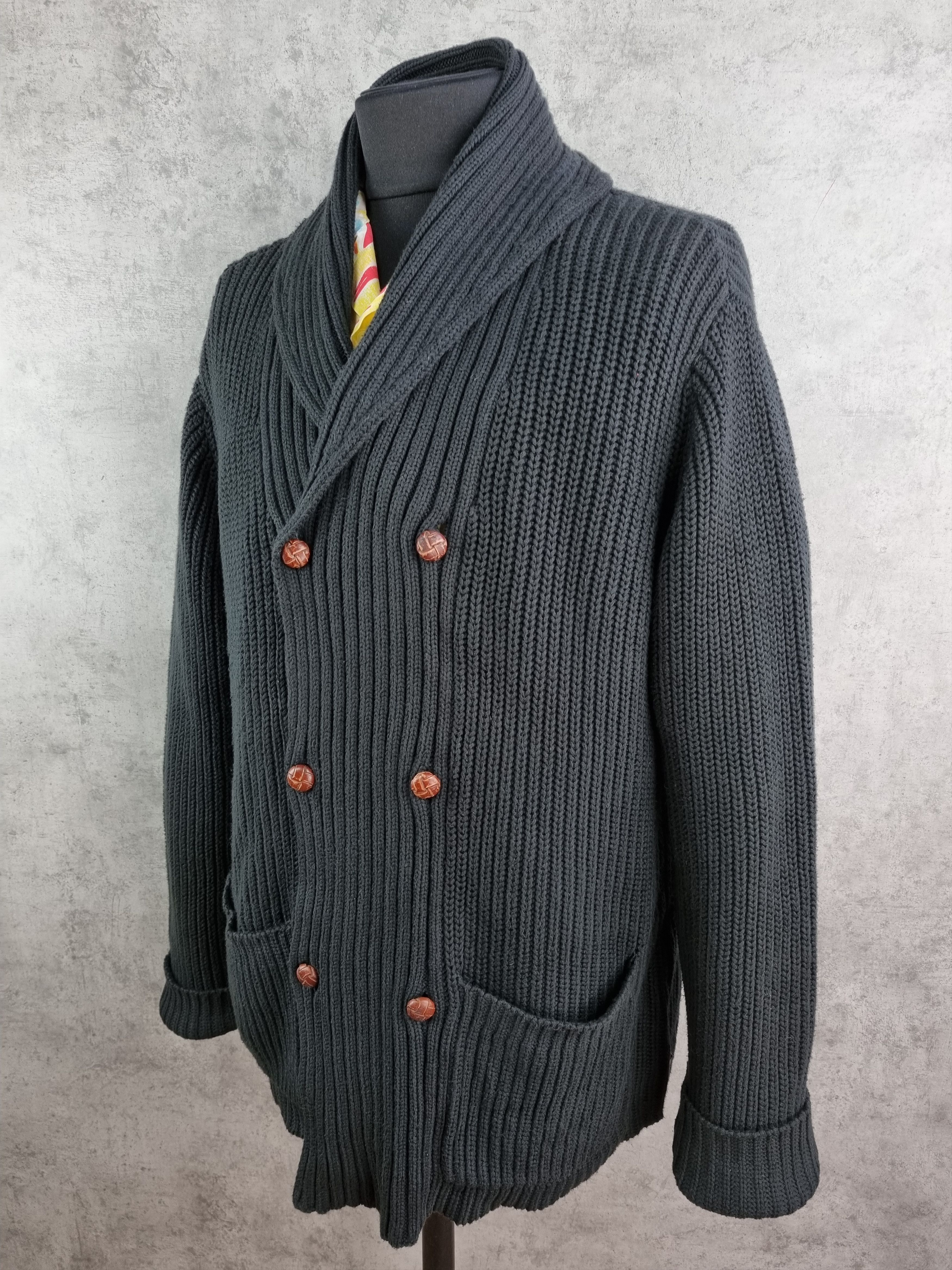 Polo Ralph Lauren × Ralph Lauren 90s Vintage Polo Ralph Lauren Knitted Cardigan Sweater Size US XL / EU 56 / 4 - 3 Thumbnail