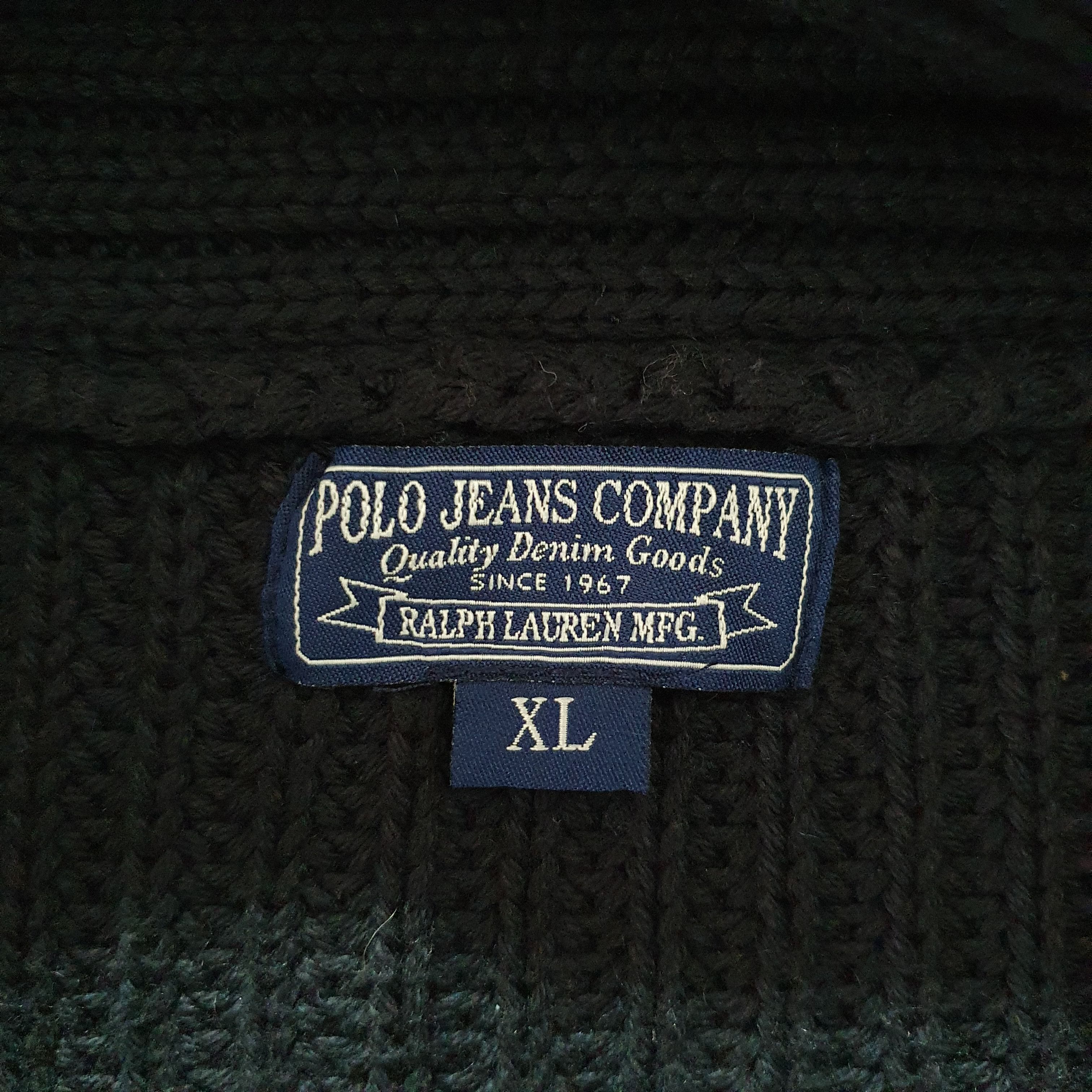 Polo Ralph Lauren × Ralph Lauren 90s Vintage Polo Ralph Lauren Knitted Cardigan Sweater Size US XL / EU 56 / 4 - 7 Thumbnail