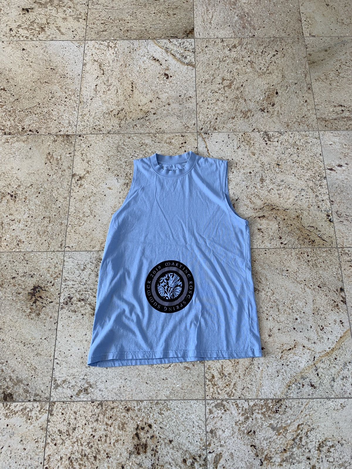 Wonky Punk Vest in Sky Blue