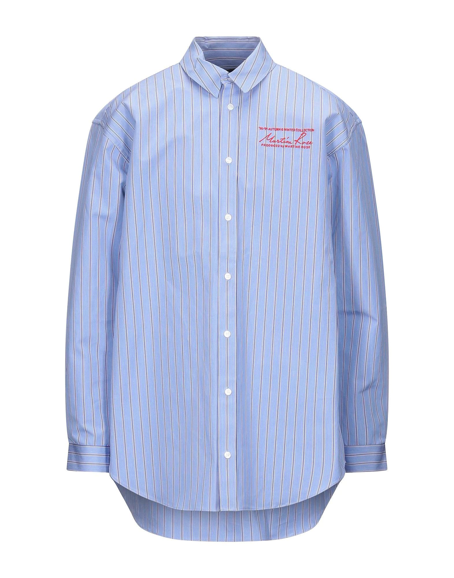 Martine Rose Striped shirts in Azure Size US S / EU 44-46 / 1 - 1 Thumbnail