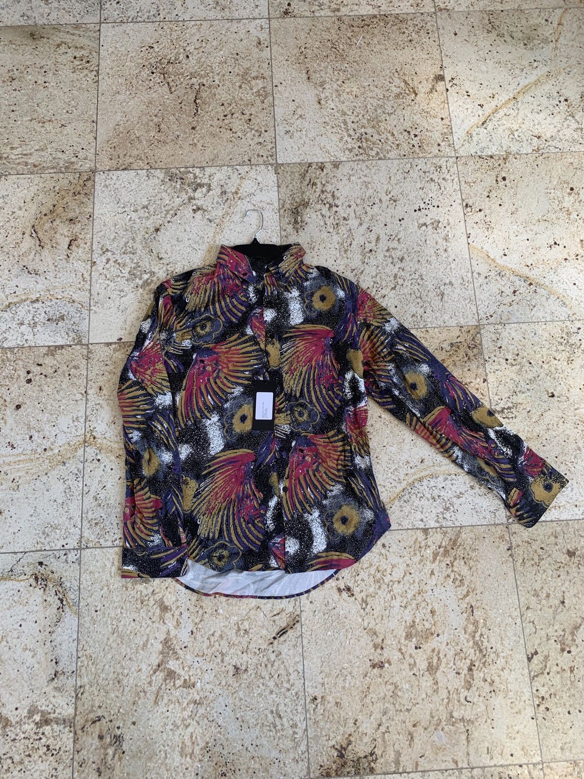 Martine Rose Classic Shirt in Yellow Floral Size US S / EU 44-46 / 1 - 1 Thumbnail