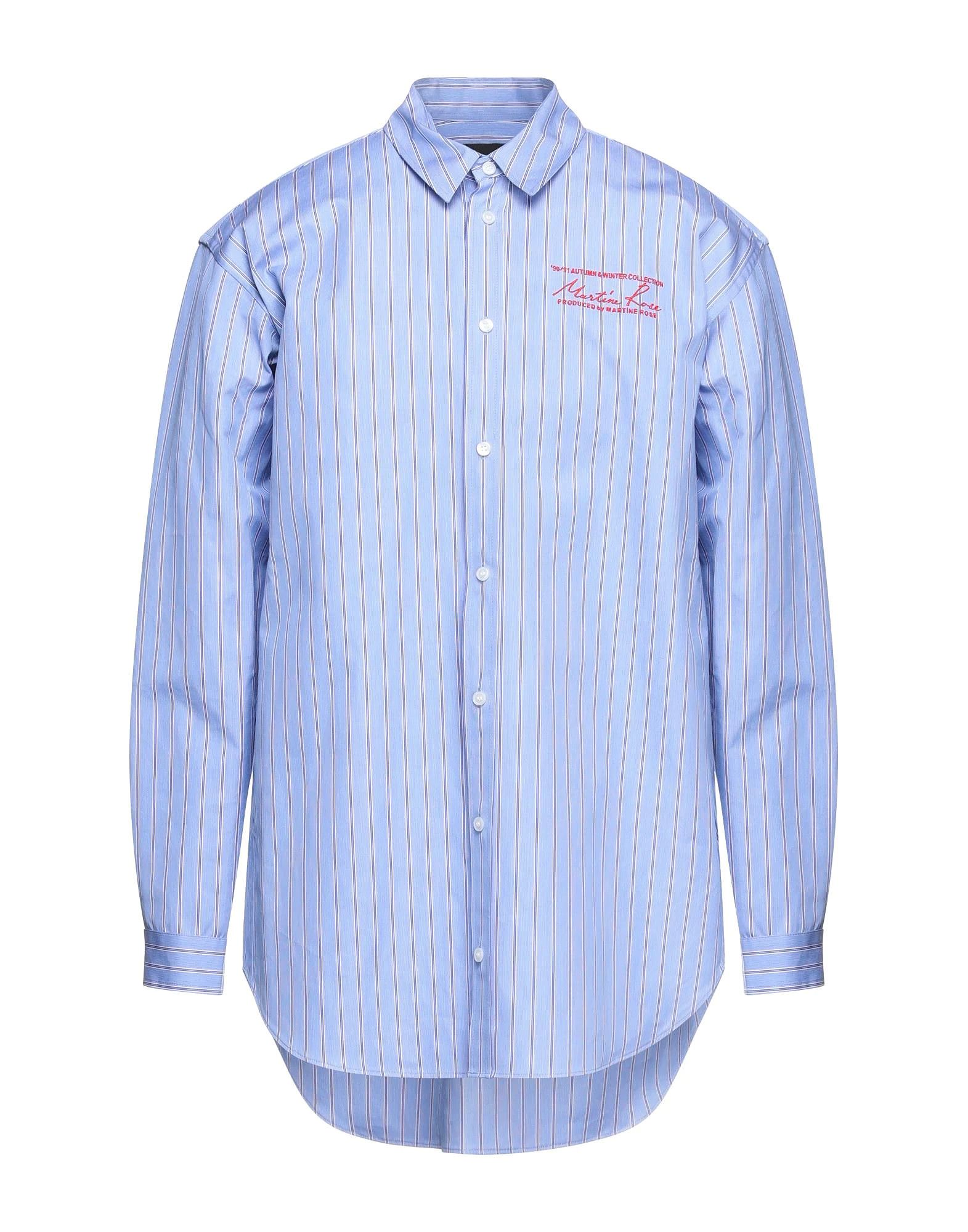 Image of Martine Rose Striped Shirts In Blue, Men's (Size Small)