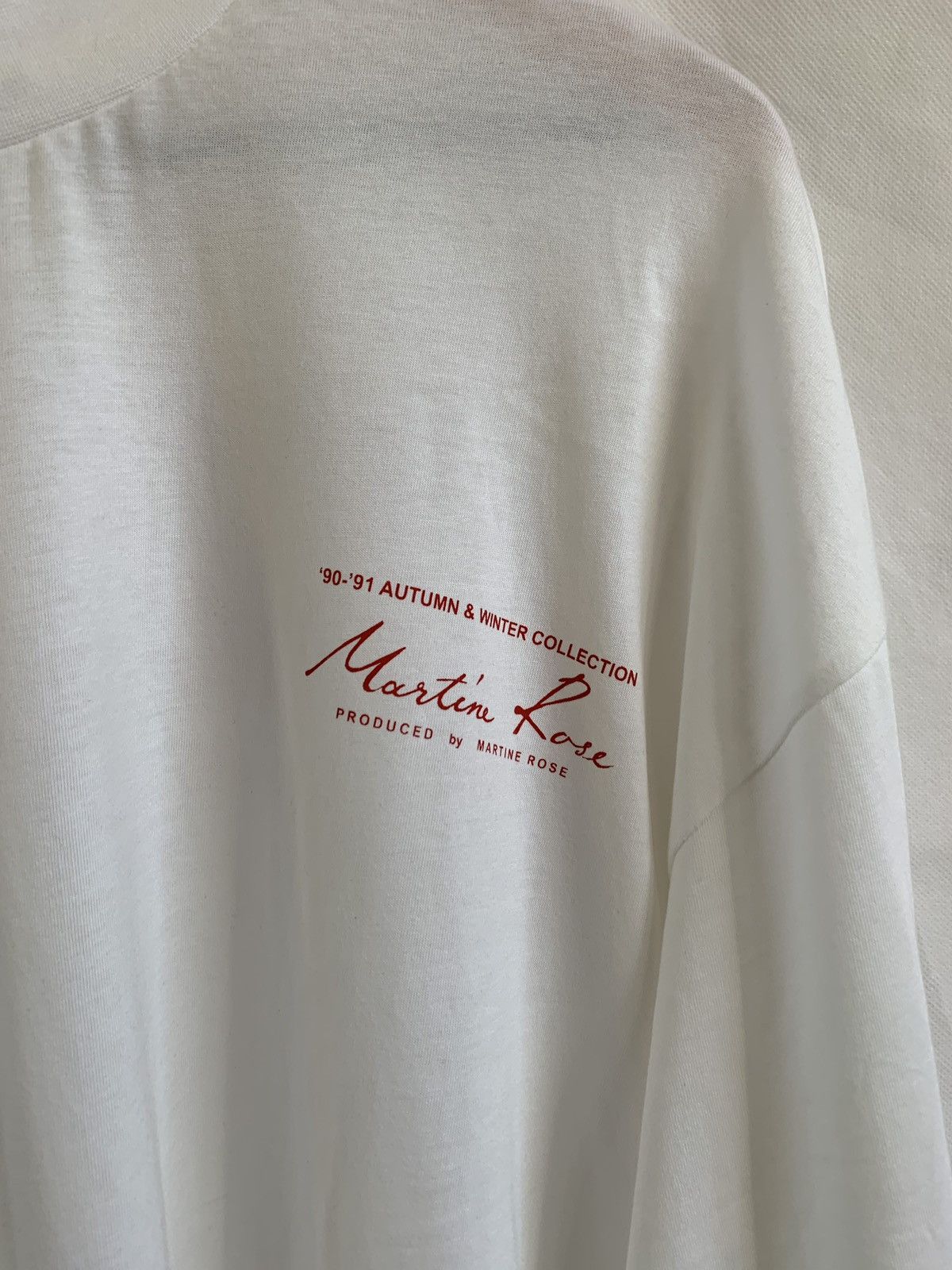 Martine Rose Funnel Top LS Tee in White Size US M / EU 48-50 / 2 - 5 Thumbnail