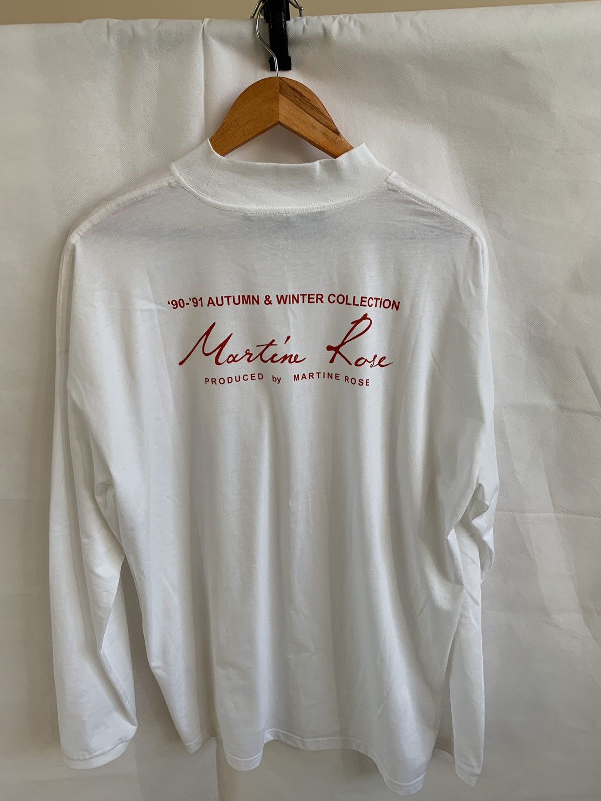 Martine Rose Funnel Top LS Tee in White Size US M / EU 48-50 / 2 - 9 Thumbnail