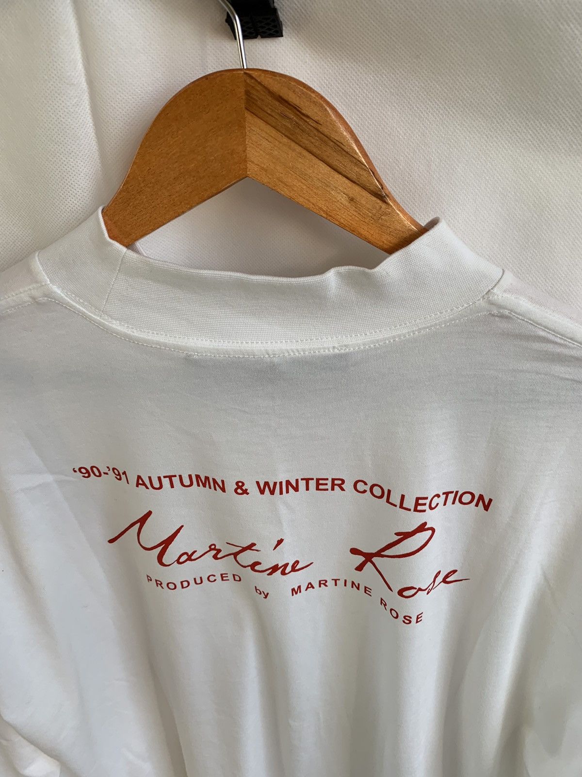 Martine Rose Funnel Top LS Tee in White Size US M / EU 48-50 / 2 - 11 Thumbnail