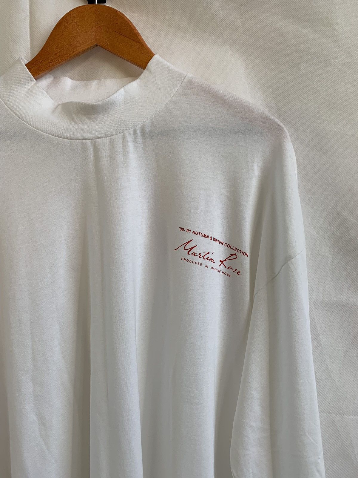 Martine Rose Funnel Top LS Tee in White Size US M / EU 48-50 / 2 - 6 Thumbnail