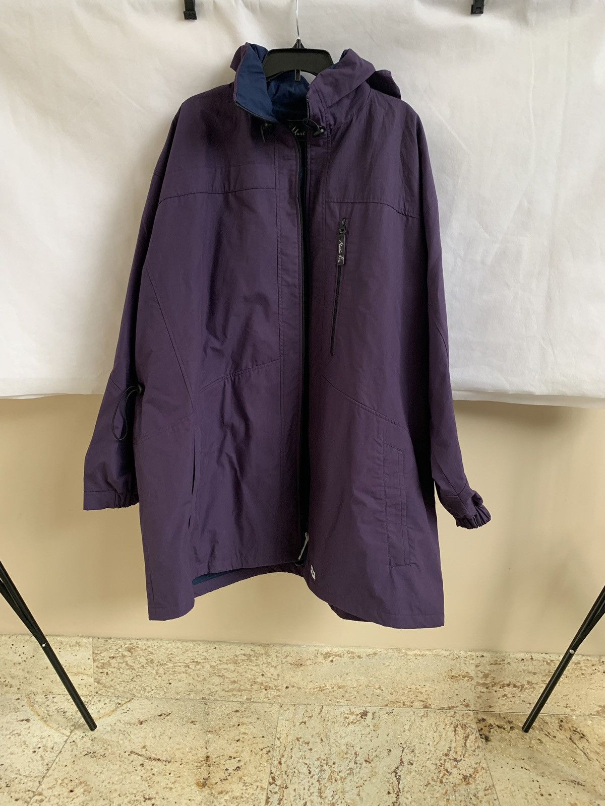 image of Martine Rose Purple Oversized Parka In Purple, Men's (Size Small)