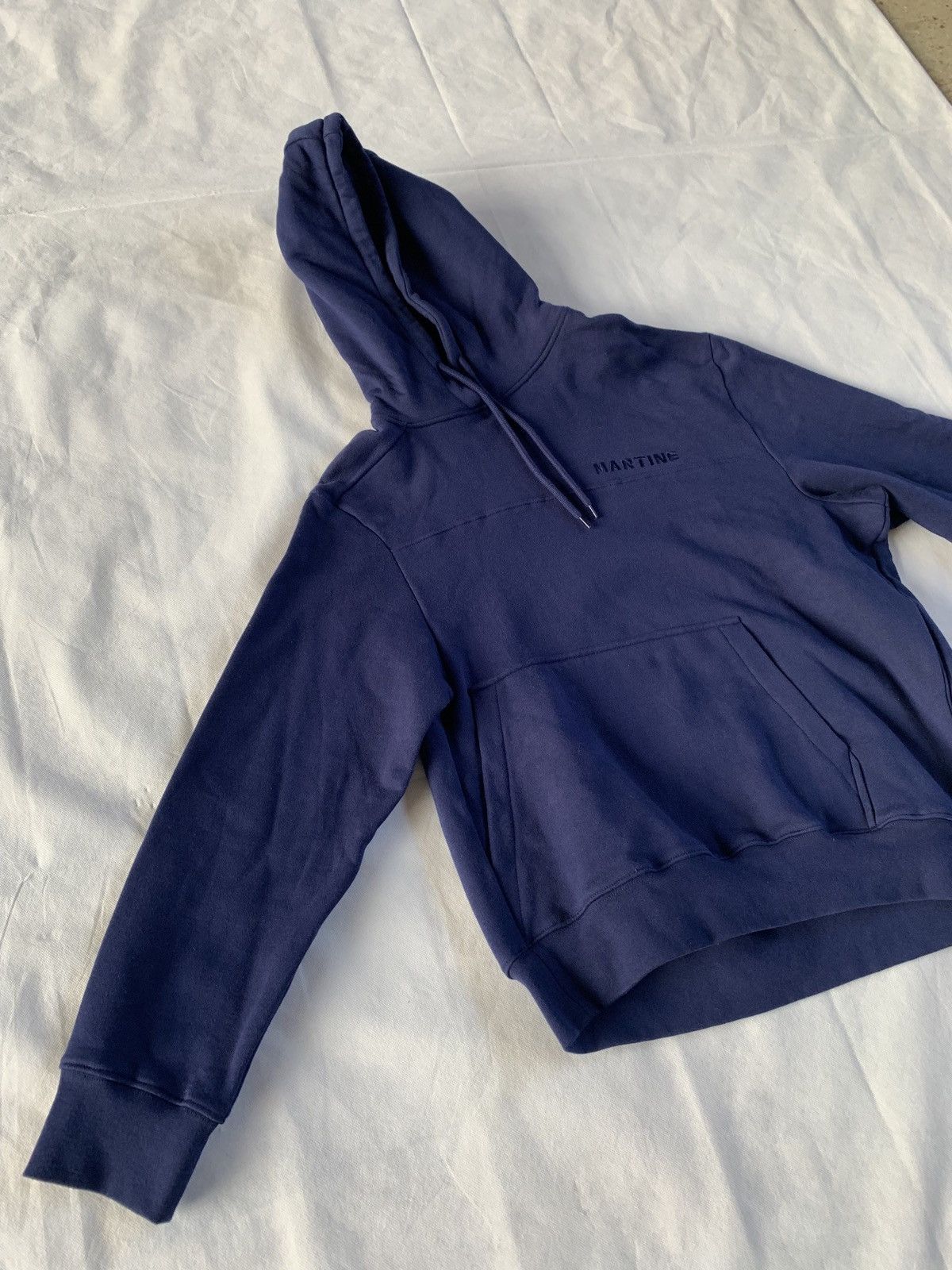 Martine Rose Embroidered Twist Hoodie in Blue Size US XS / EU 42 / 0 - 7 Thumbnail