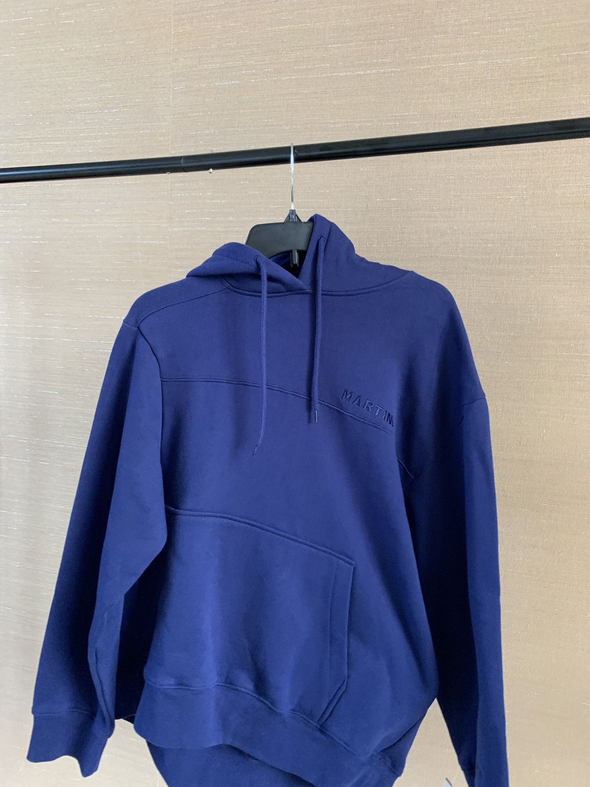 Martine Rose Embroidered Twist Hoodie in Blue Size US XS / EU 42 / 0 - 1 Thumbnail