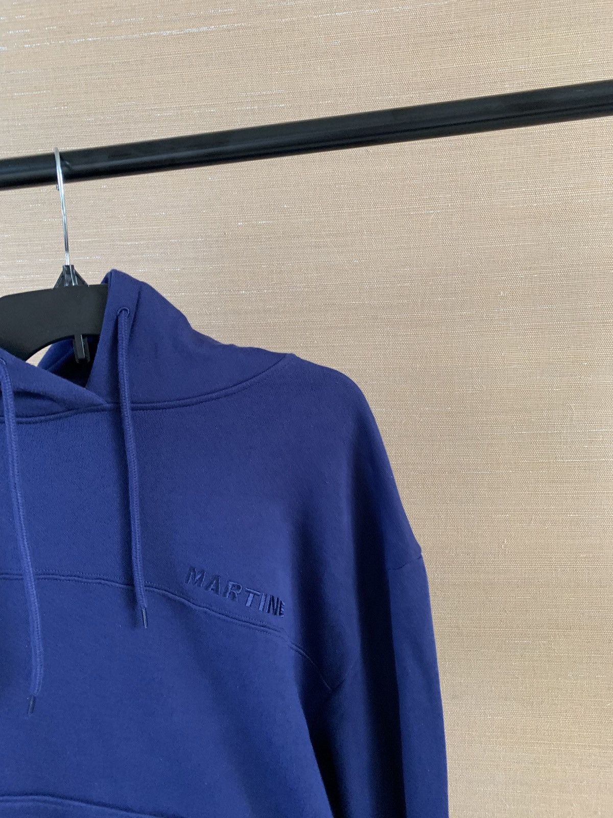 Martine Rose Embroidered Twist Hoodie in Blue Size US XS / EU 42 / 0 - 5 Thumbnail