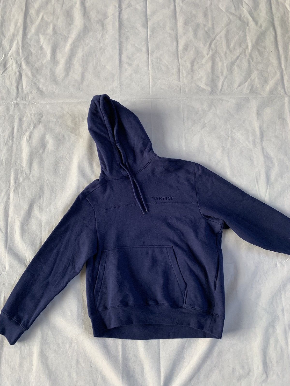 Martine Rose Embroidered Twist Hoodie in Blue Size US XS / EU 42 / 0 - 6 Thumbnail