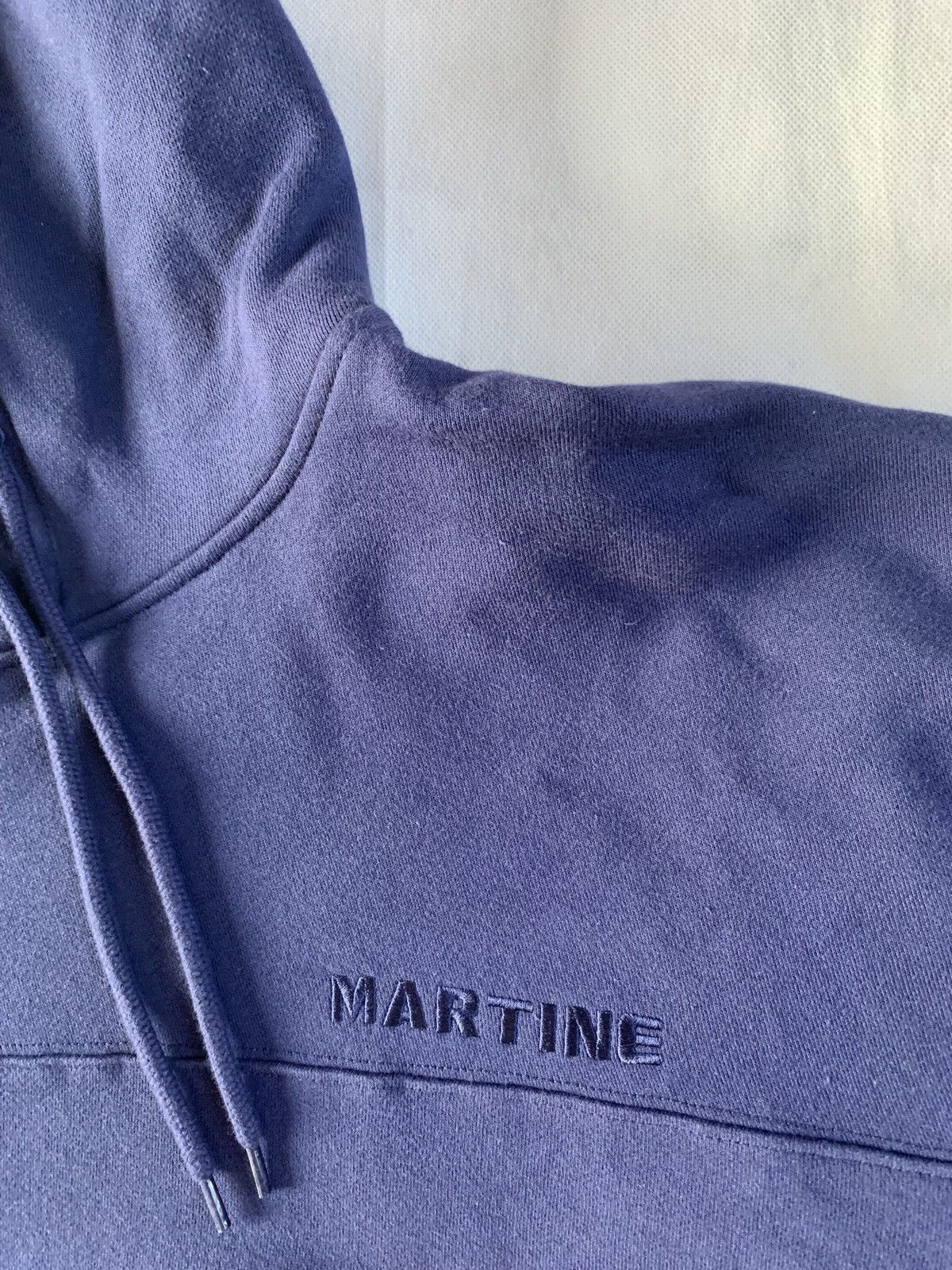 Martine Rose Embroidered Twist Hoodie in Blue Size US XS / EU 42 / 0 - 8 Thumbnail