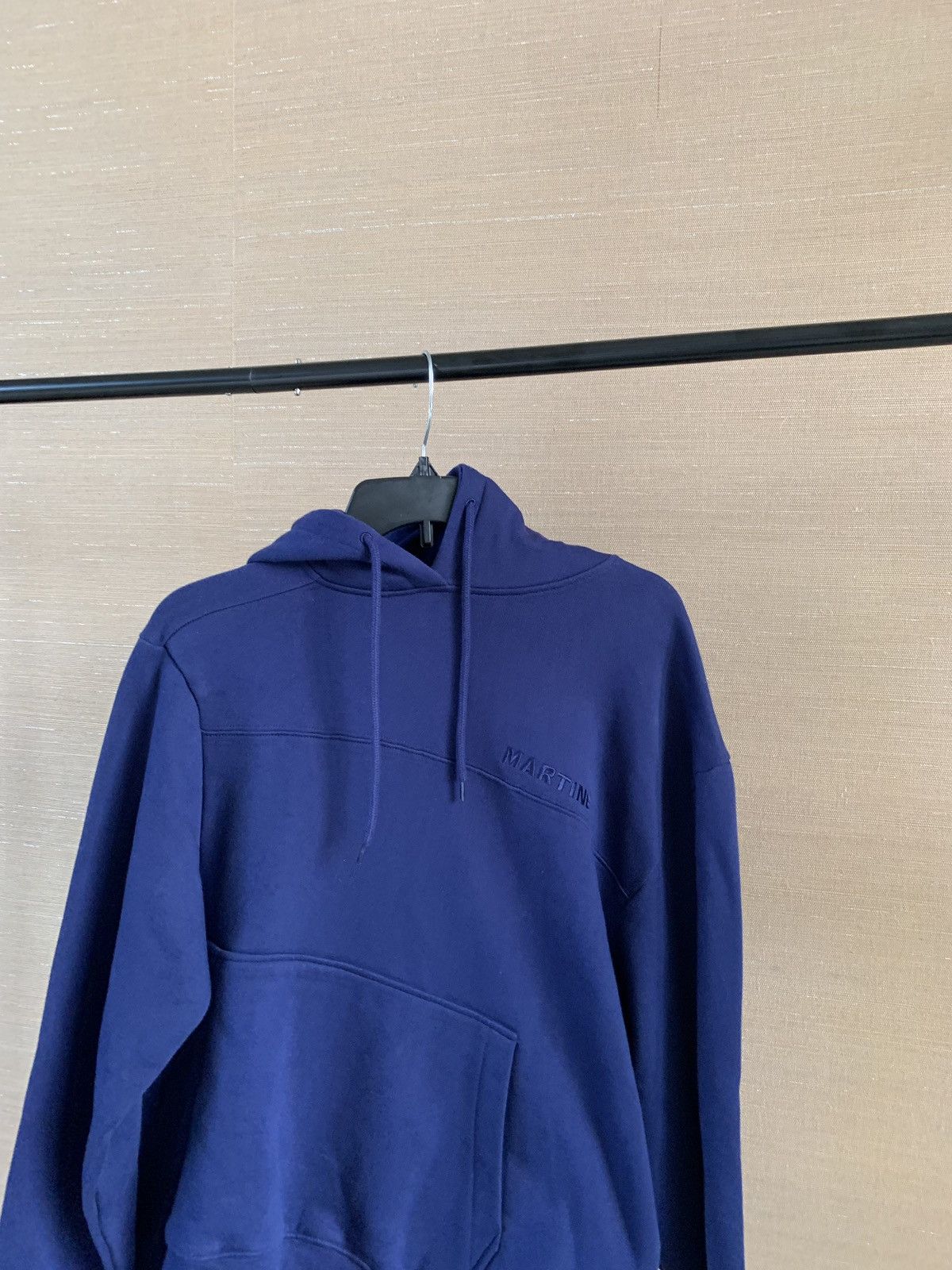 Martine Rose Embroidered Twist Hoodie in Blue Size US XS / EU 42 / 0 - 3 Thumbnail