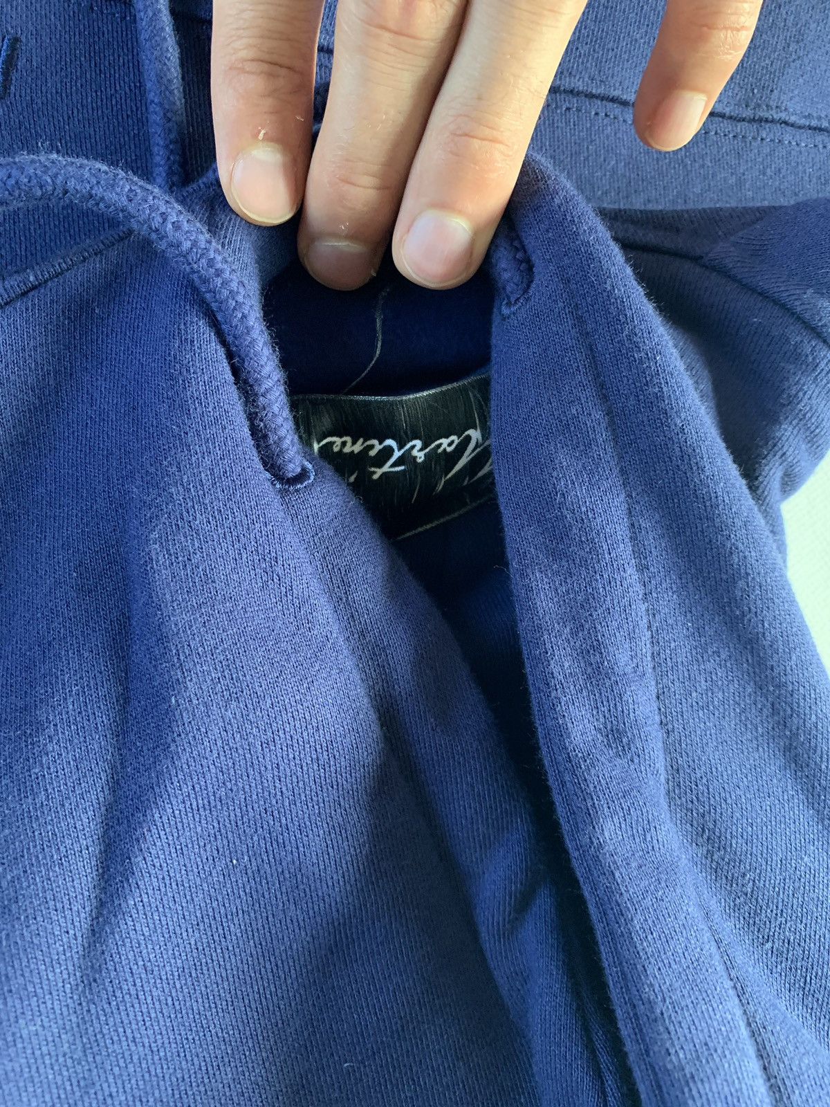 Martine Rose Embroidered Twist Hoodie in Blue Size US XS / EU 42 / 0 - 10 Thumbnail