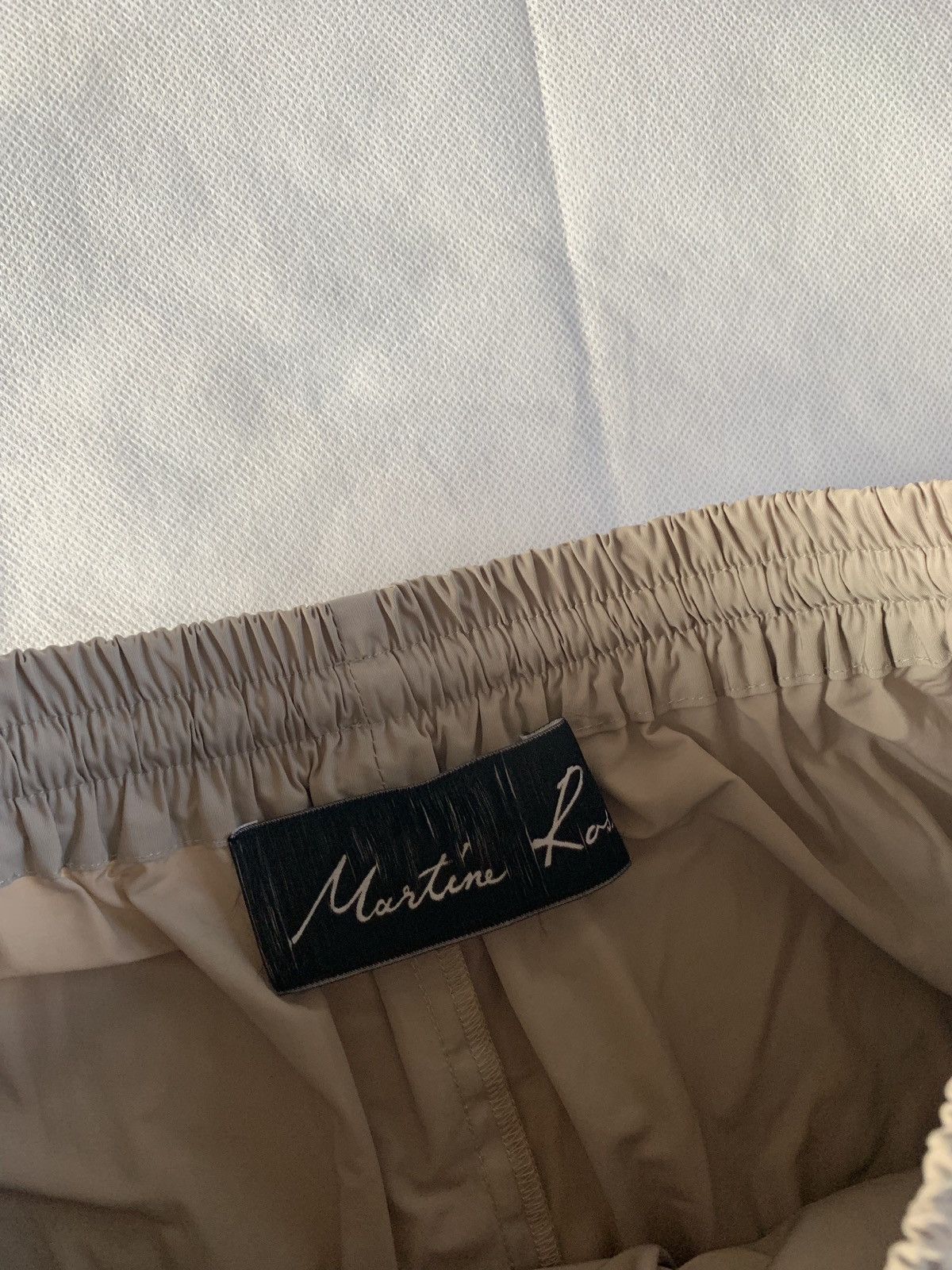 Martine Rose Hybrid Denim Track Pants in Light Blue Size US 34 / EU 50 - 6 Thumbnail