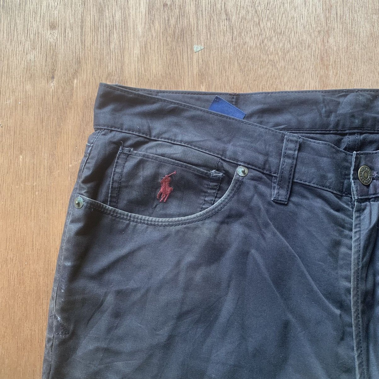 Polo Ralph Lauren 5-POCKET POLO RALPH LAUREN TROUSERS FADED DUNGAREES PANTS Size US 34 / EU 50 - 5 Thumbnail