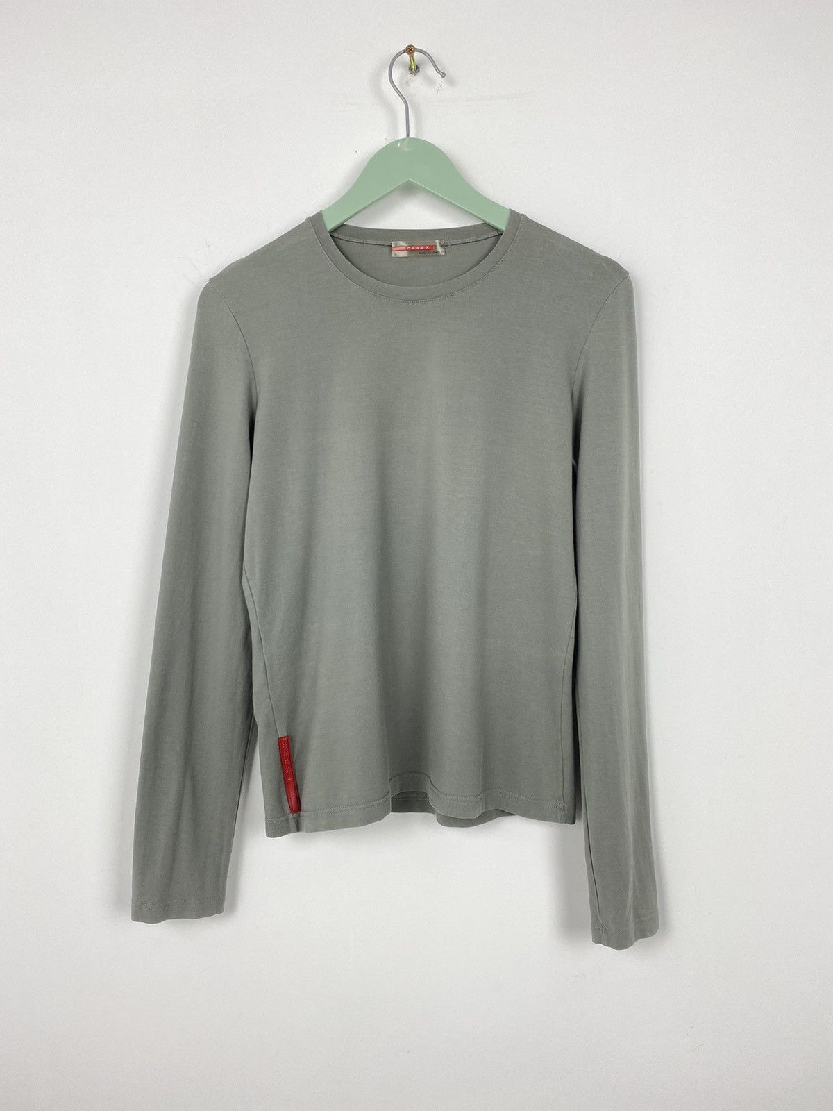 Prada × Vintage Vintage 00's Prada Sport Red Tab Nylon Longsleeve