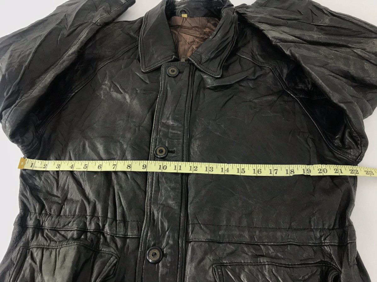 Vintage Inizio Leather Jacket Quilted Woven Inner Hype Style Size US M / EU 48-50 / 2 - 12 Thumbnail