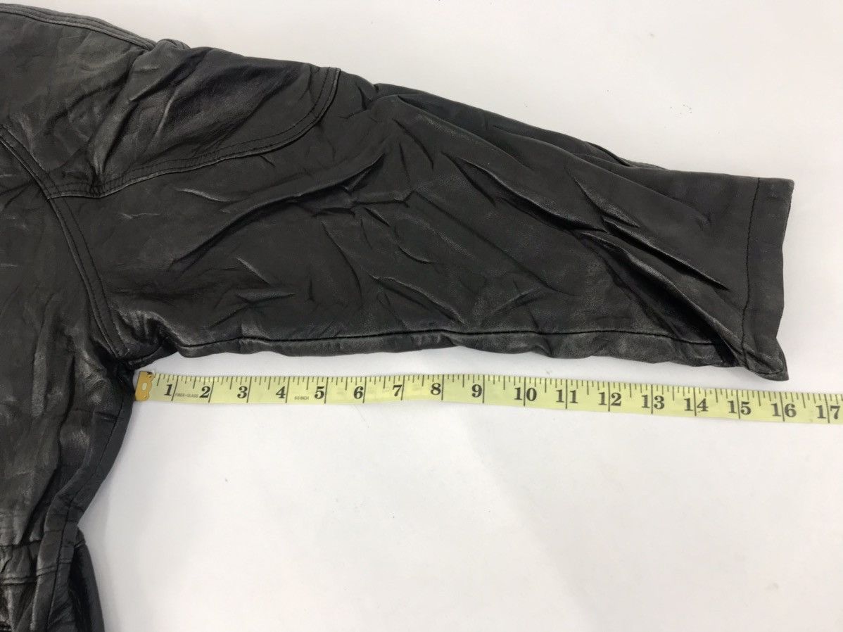 Vintage Inizio Leather Jacket Quilted Woven Inner Hype Style Size US M / EU 48-50 / 2 - 14 Thumbnail