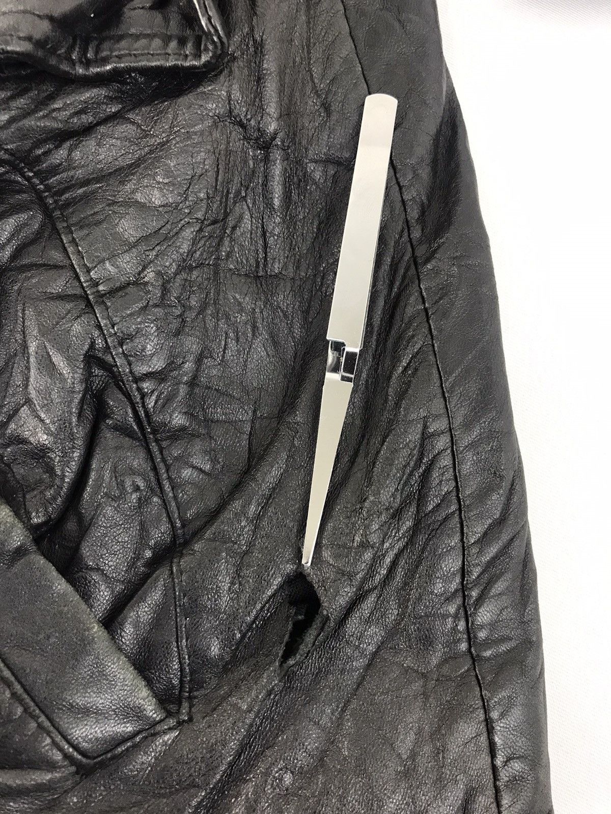 Vintage Inizio Leather Jacket Quilted Woven Inner Hype Style Size US M / EU 48-50 / 2 - 16 Thumbnail