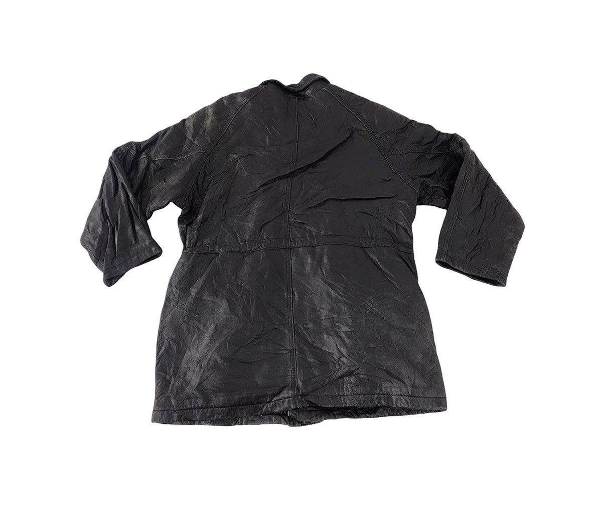 Vintage Inizio Leather Jacket Quilted Woven Inner Hype Style Size US M / EU 48-50 / 2 - 2 Thumbnail