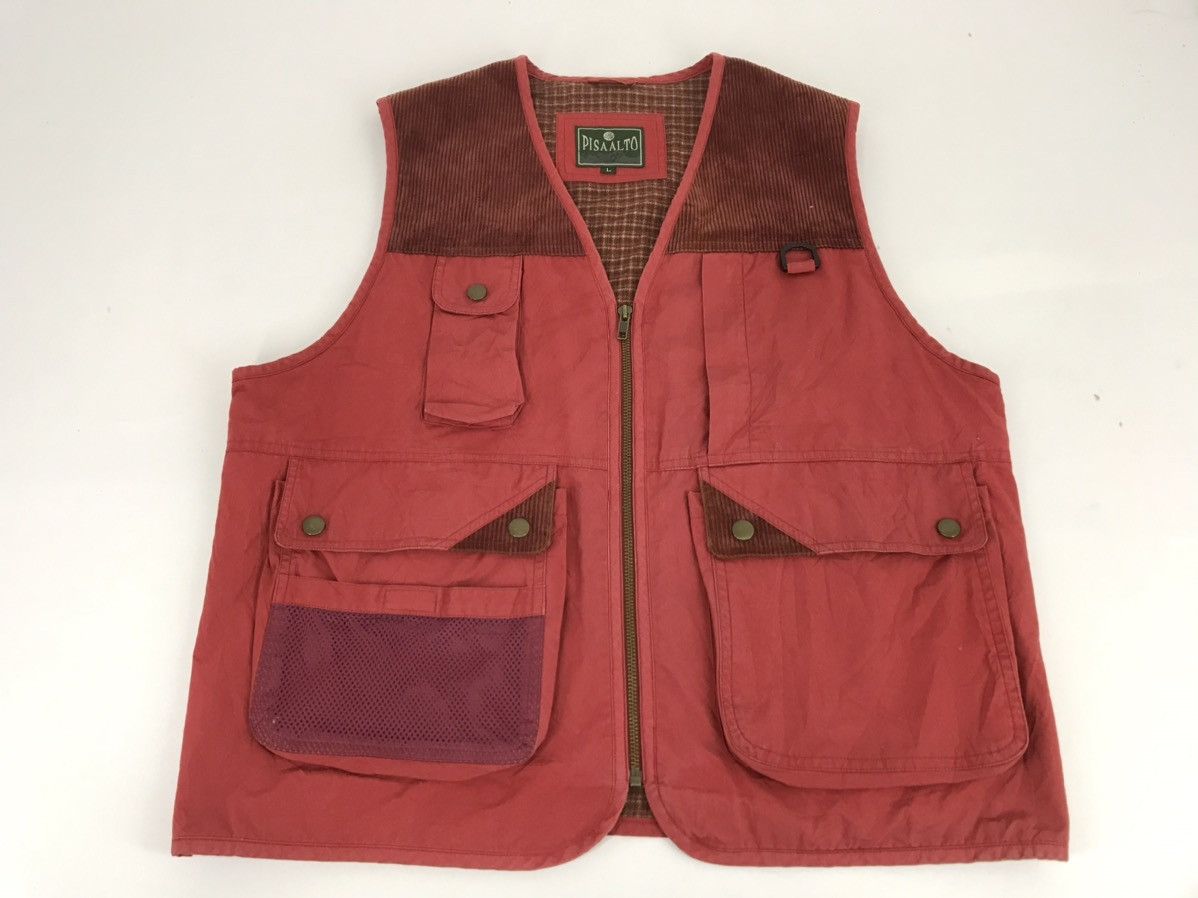 Designer × Vintage Vintage Pisa Alto Vest Jacket Pockets Zipper Style Size US M / EU 48-50 / 2 - 1 Thumbnail