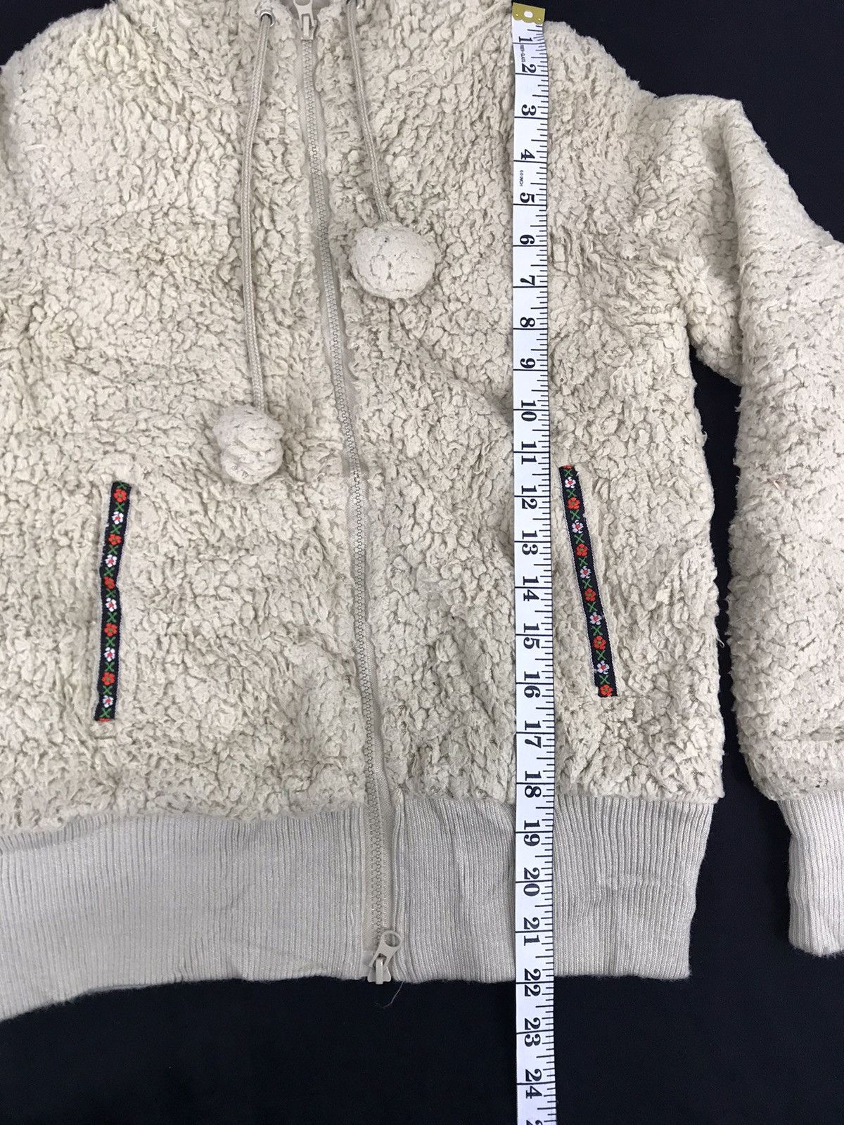 Japanese Brand Fluffy Fleece Passion Wool Sweatshirt Hoodies Jacket Size XS / US 0-2 / IT 36-38 - 7 Thumbnail
