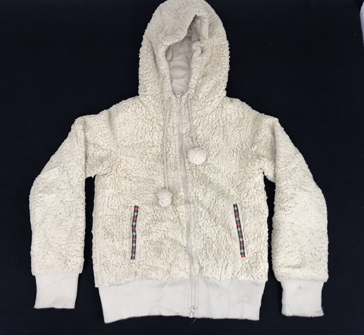 Japanese Brand Fluffy Fleece Passion Wool Sweatshirt Hoodies Jacket Size XS / US 0-2 / IT 36-38 - 1 Thumbnail