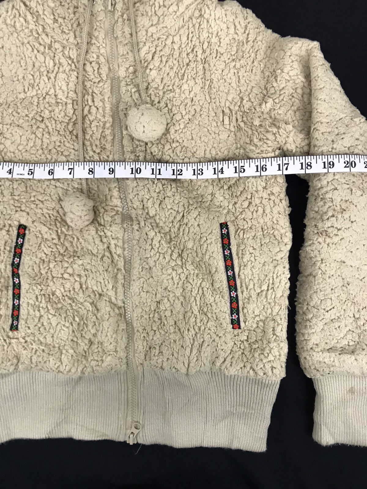 Japanese Brand Fluffy Fleece Passion Wool Sweatshirt Hoodies Jacket Size XS / US 0-2 / IT 36-38 - 6 Thumbnail