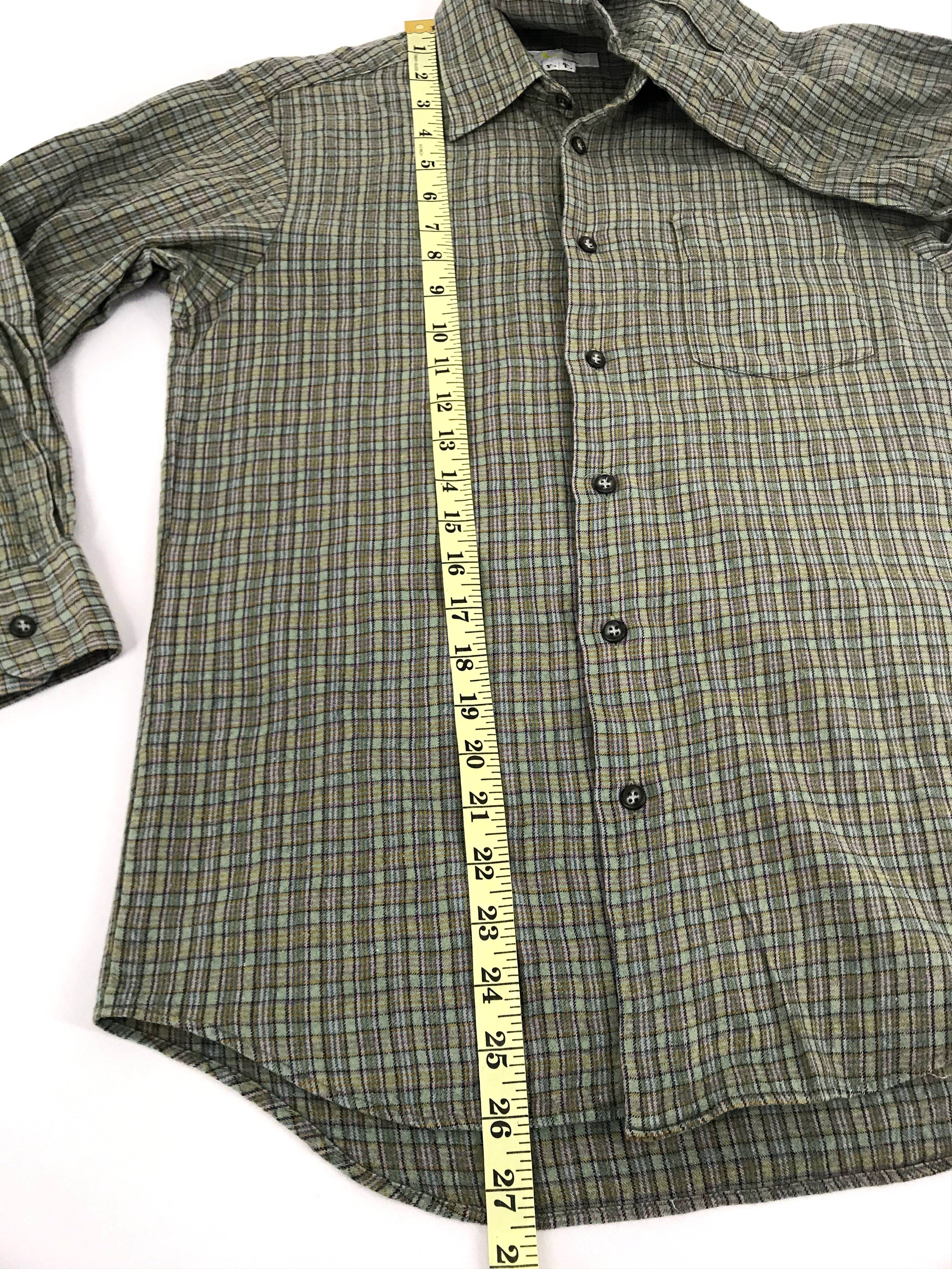 Aquascutum Vintage Aquascutum of London Flannel Shirt Button Down Size US S / EU 44-46 / 1 - 10 Thumbnail