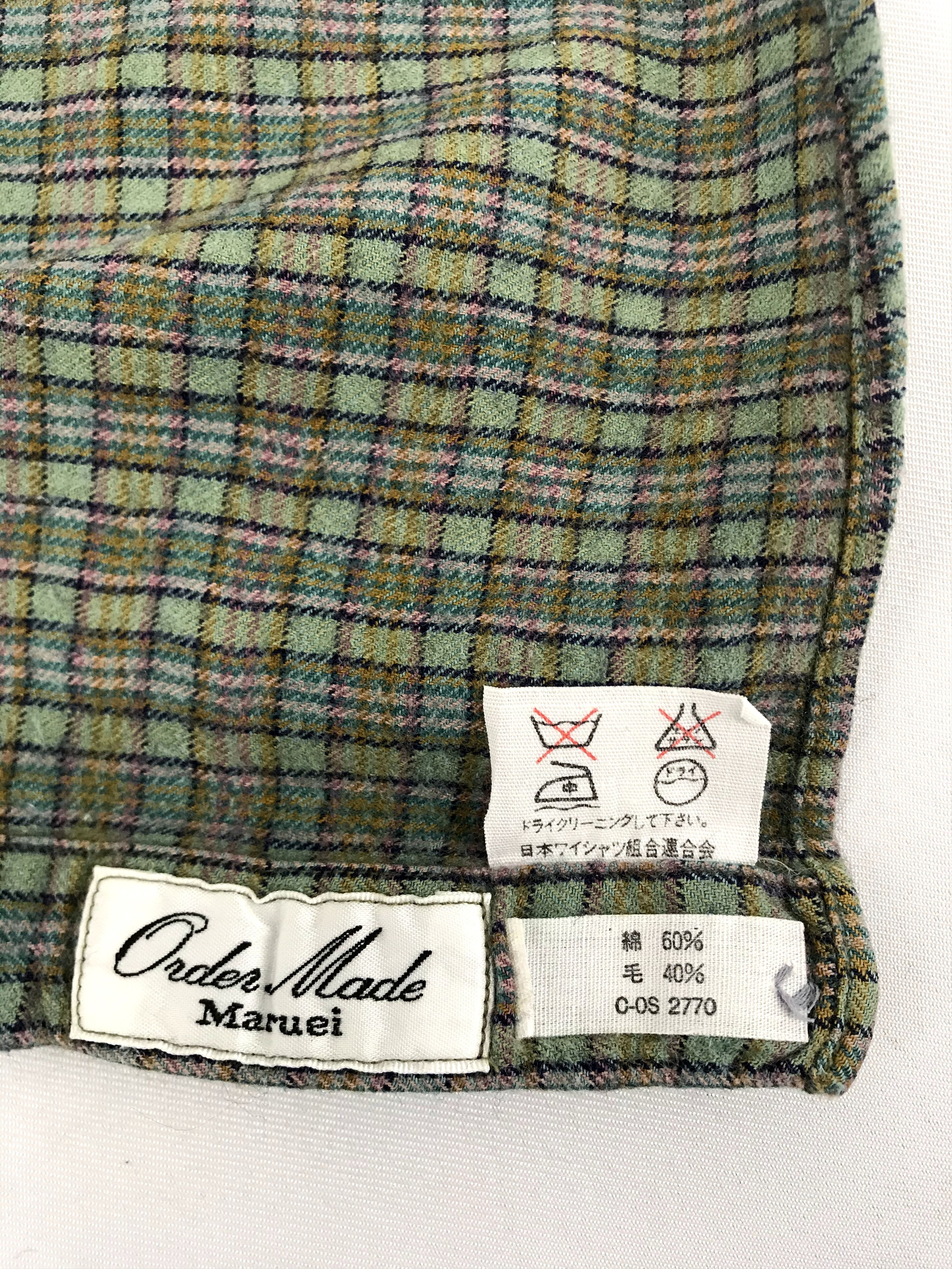 Aquascutum Vintage Aquascutum of London Flannel Shirt Button Down Size US S / EU 44-46 / 1 - 7 Thumbnail