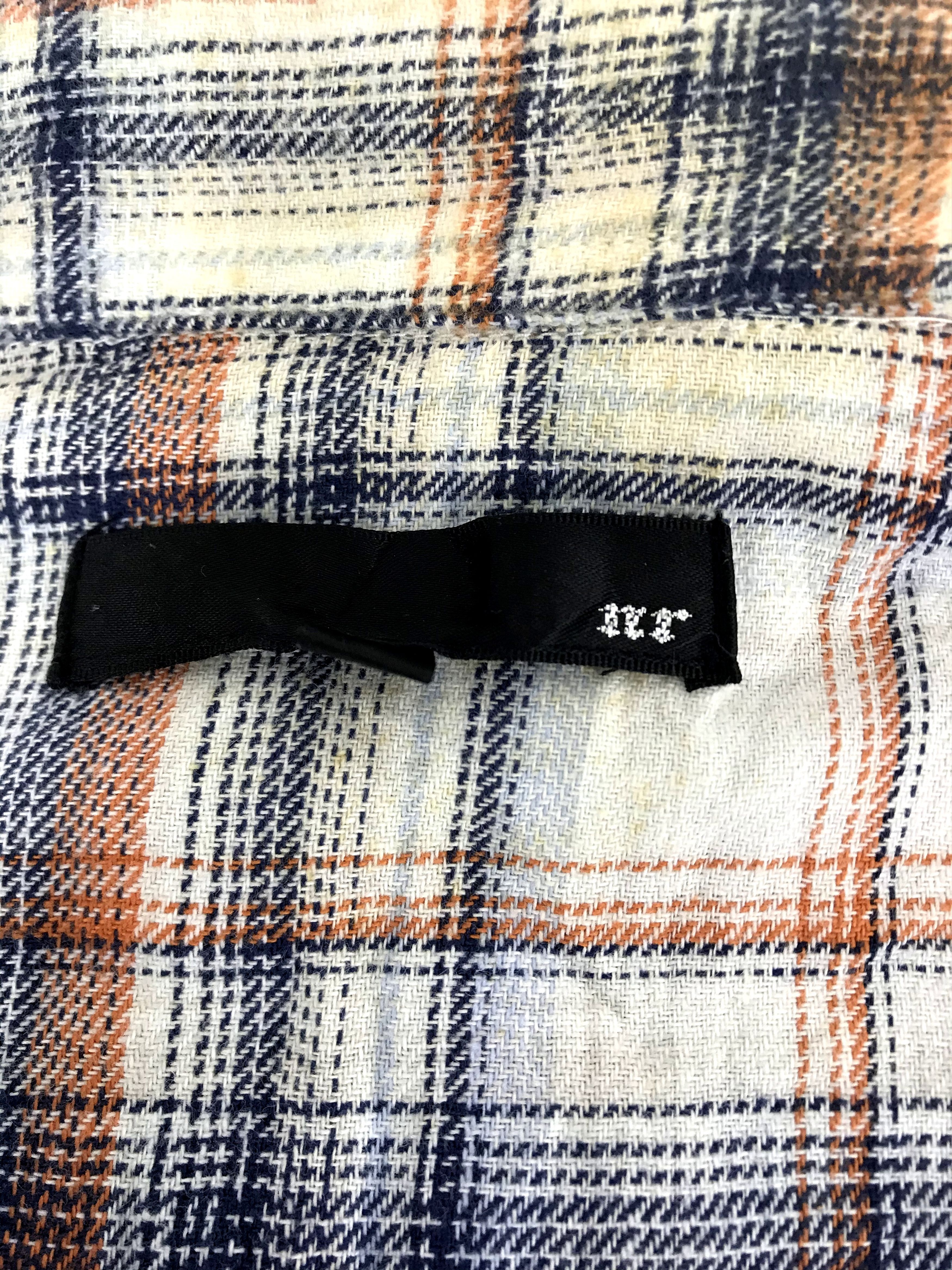 Flannel Vintage Flannel Check nr 'Jesus is Just Alright with Me' Size US M / EU 48-50 / 2 - 7 Thumbnail