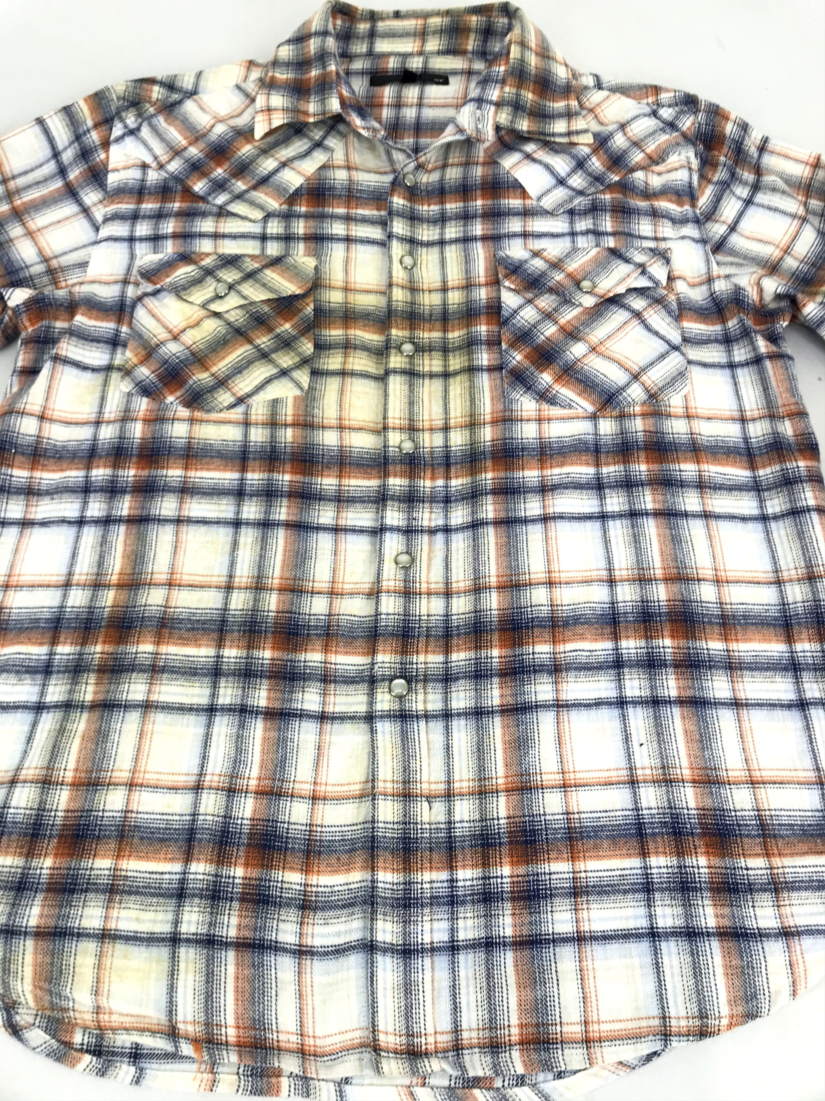 Flannel Vintage Flannel Check nr 'Jesus is Just Alright with Me' Size US M / EU 48-50 / 2 - 4 Thumbnail