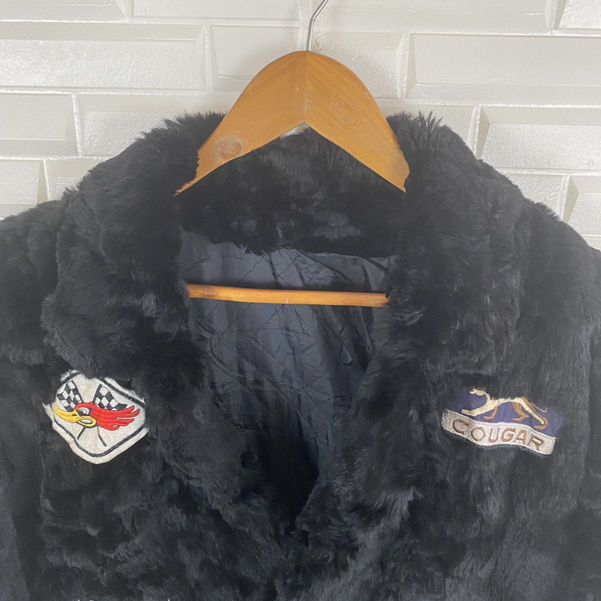 Japanese Brand NICE DESIGN MINK FUR JACKET MULTI PATCHES Size US L / EU 52-54 / 3 - 6 Thumbnail