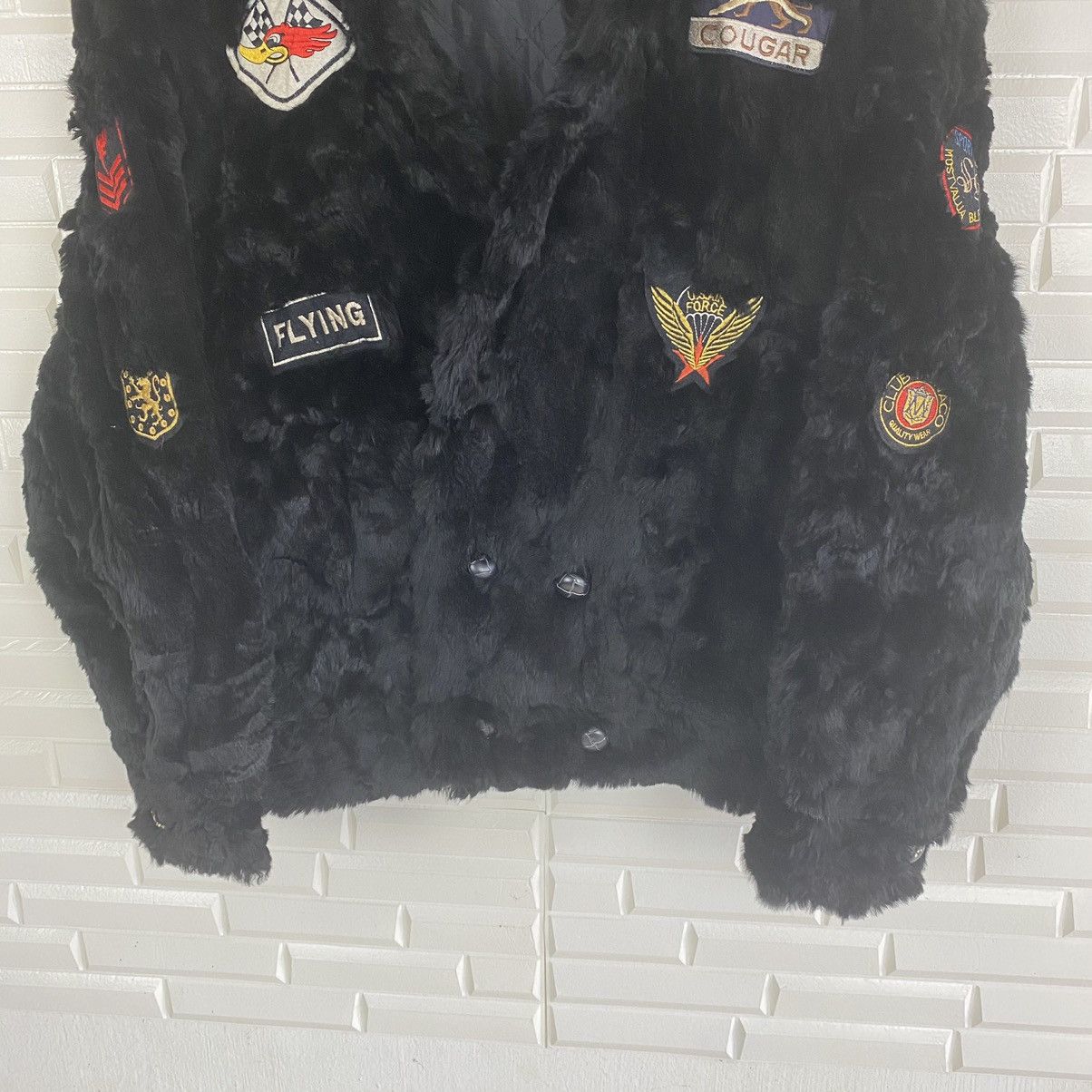 Japanese Brand NICE DESIGN MINK FUR JACKET MULTI PATCHES Size US L / EU 52-54 / 3 - 4 Thumbnail