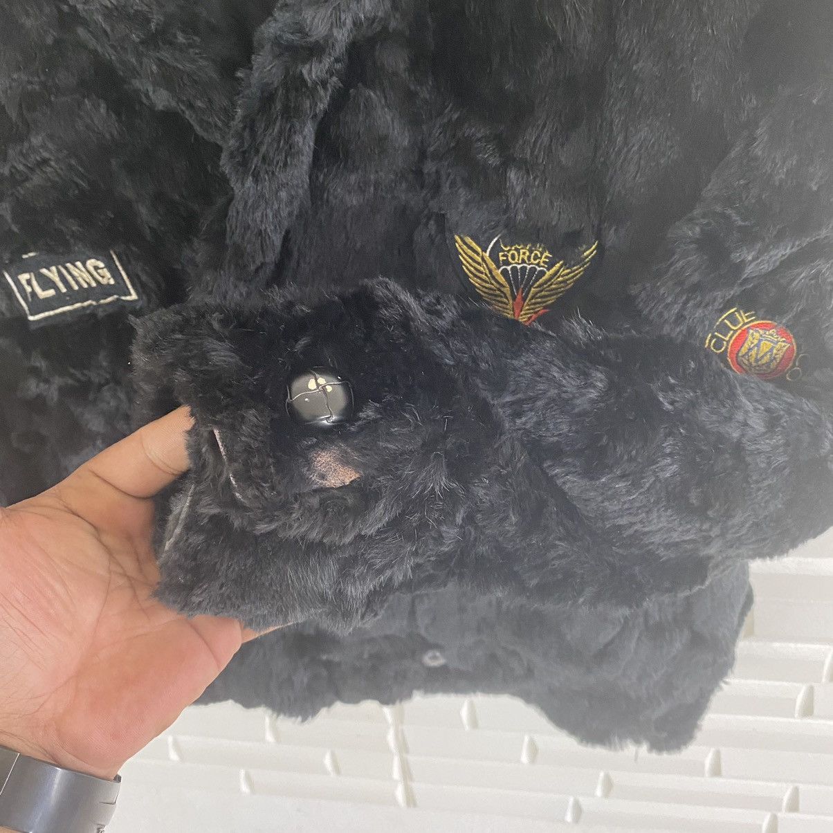 Japanese Brand NICE DESIGN MINK FUR JACKET MULTI PATCHES Size US L / EU 52-54 / 3 - 8 Thumbnail