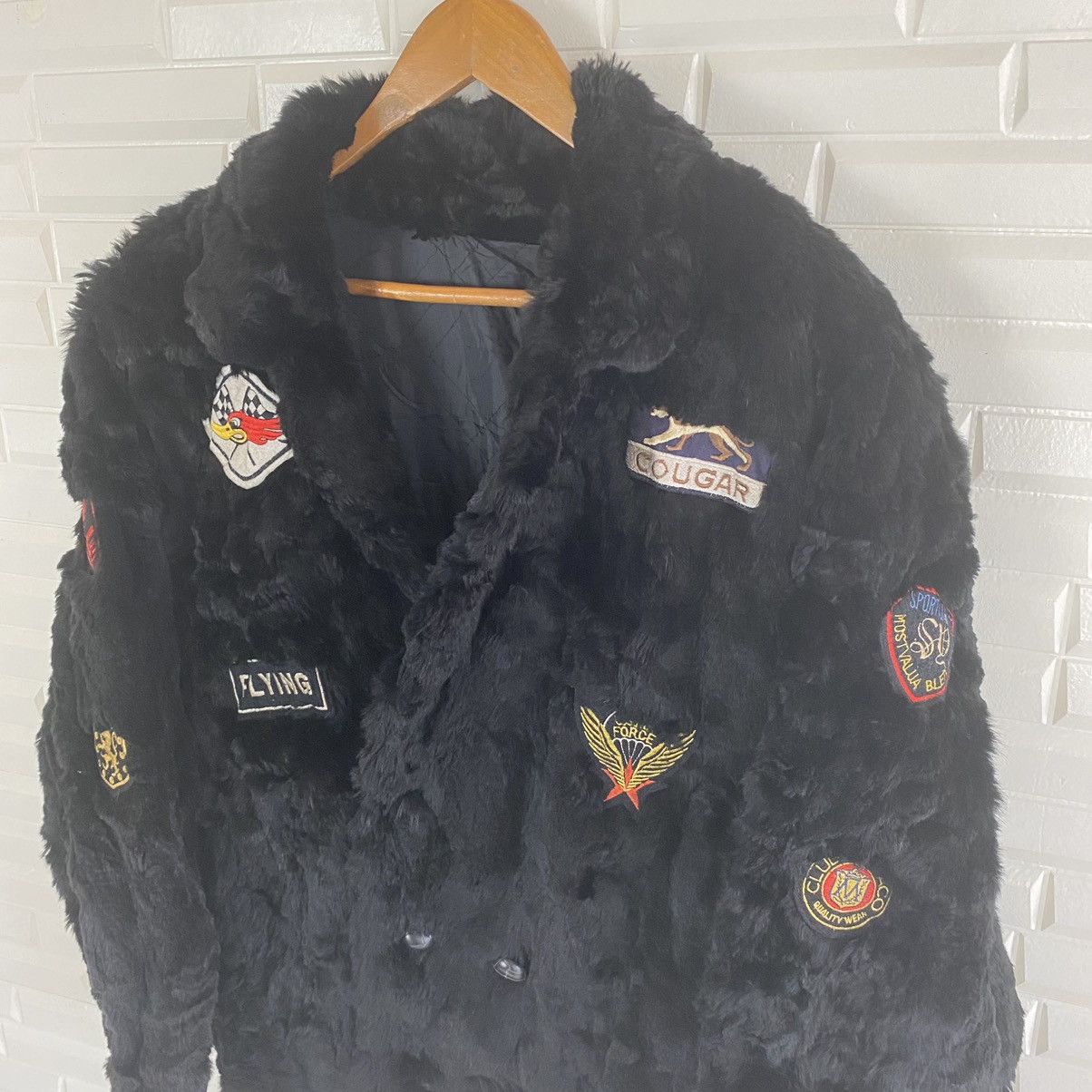 Japanese Brand NICE DESIGN MINK FUR JACKET MULTI PATCHES Size US L / EU 52-54 / 3 - 5 Thumbnail