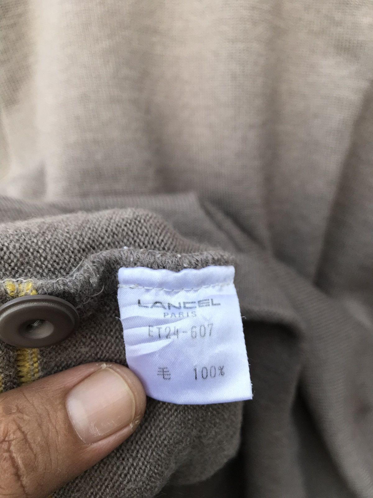 Lancel Lancel Paris Button Sweater Lancel Paris Designer Sweater Size US S / EU 44-46 / 1 - 5 Thumbnail