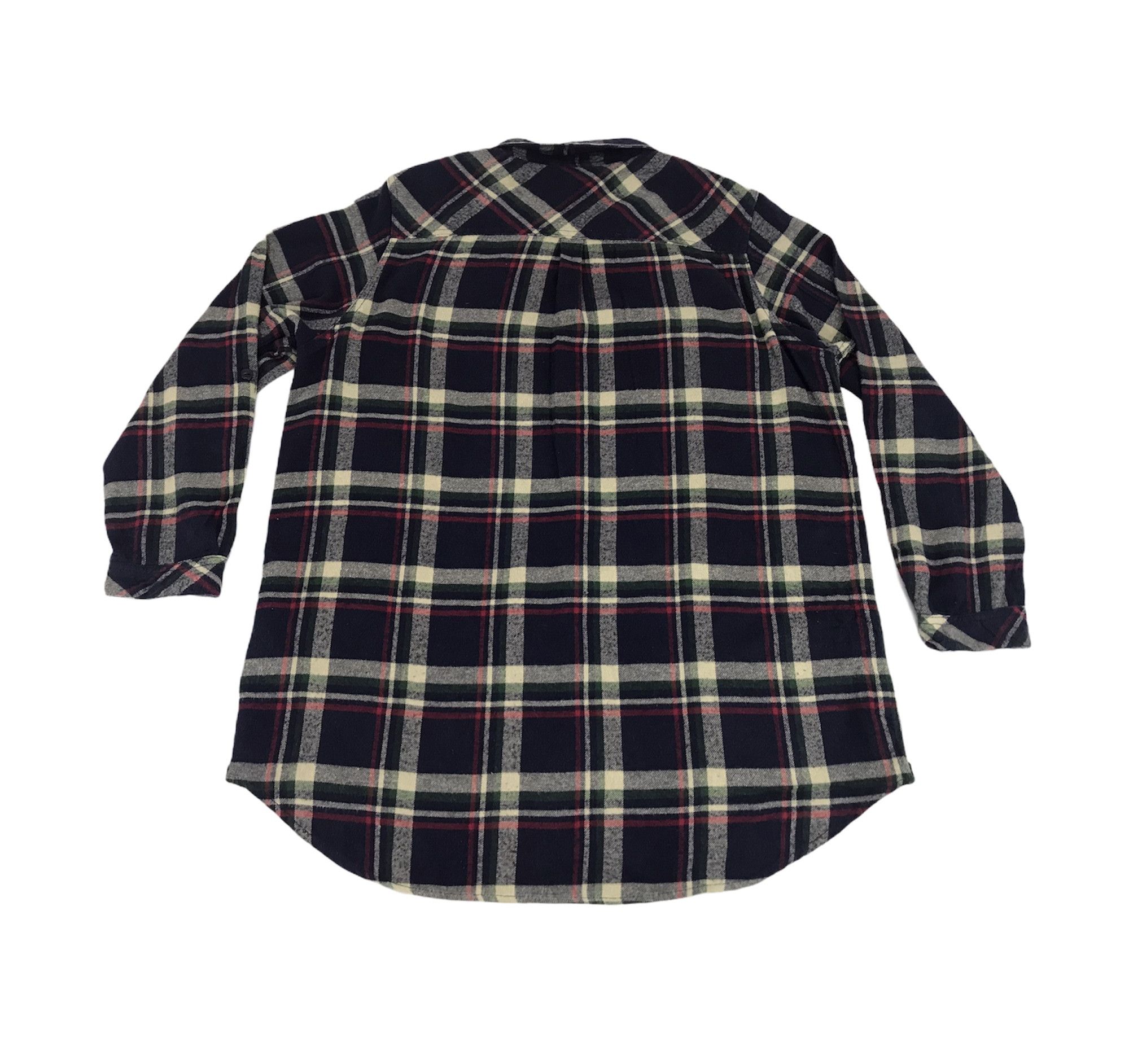 Flannel Pipue de Pique Thick Shirt Square Plaid Check Flannel Size XL / US 12-14 / IT 48-50 - 2 Thumbnail