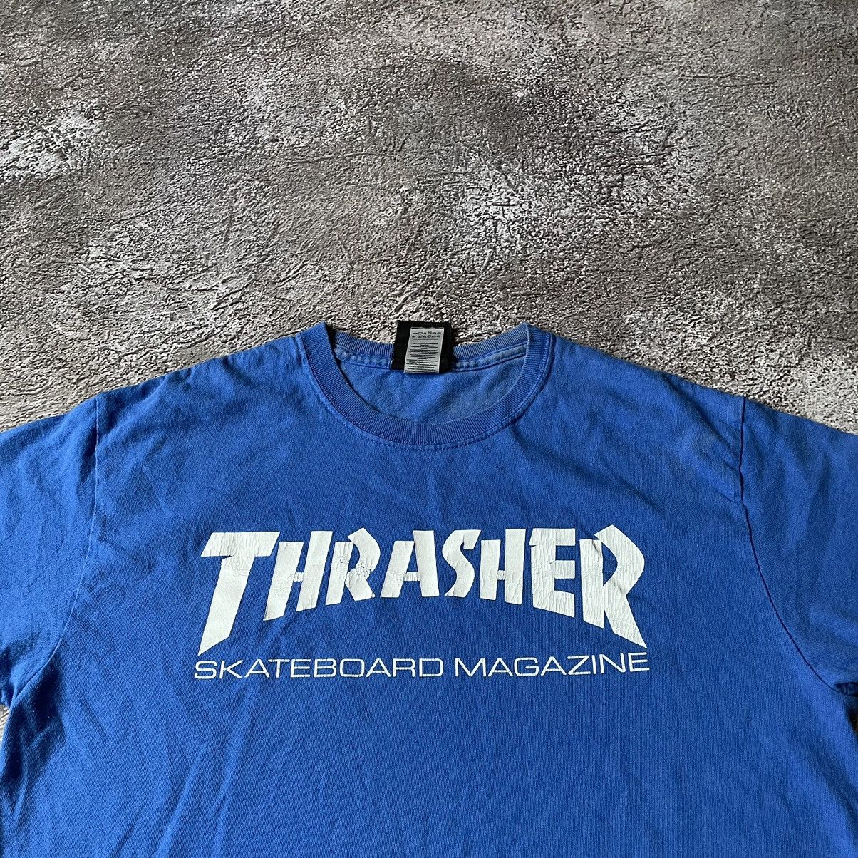Vintage Vintage 90s Thrasher Logo Sun Faded Graphic Tee Skate Slim S Size US S / EU 44-46 / 1 - 5 Thumbnail